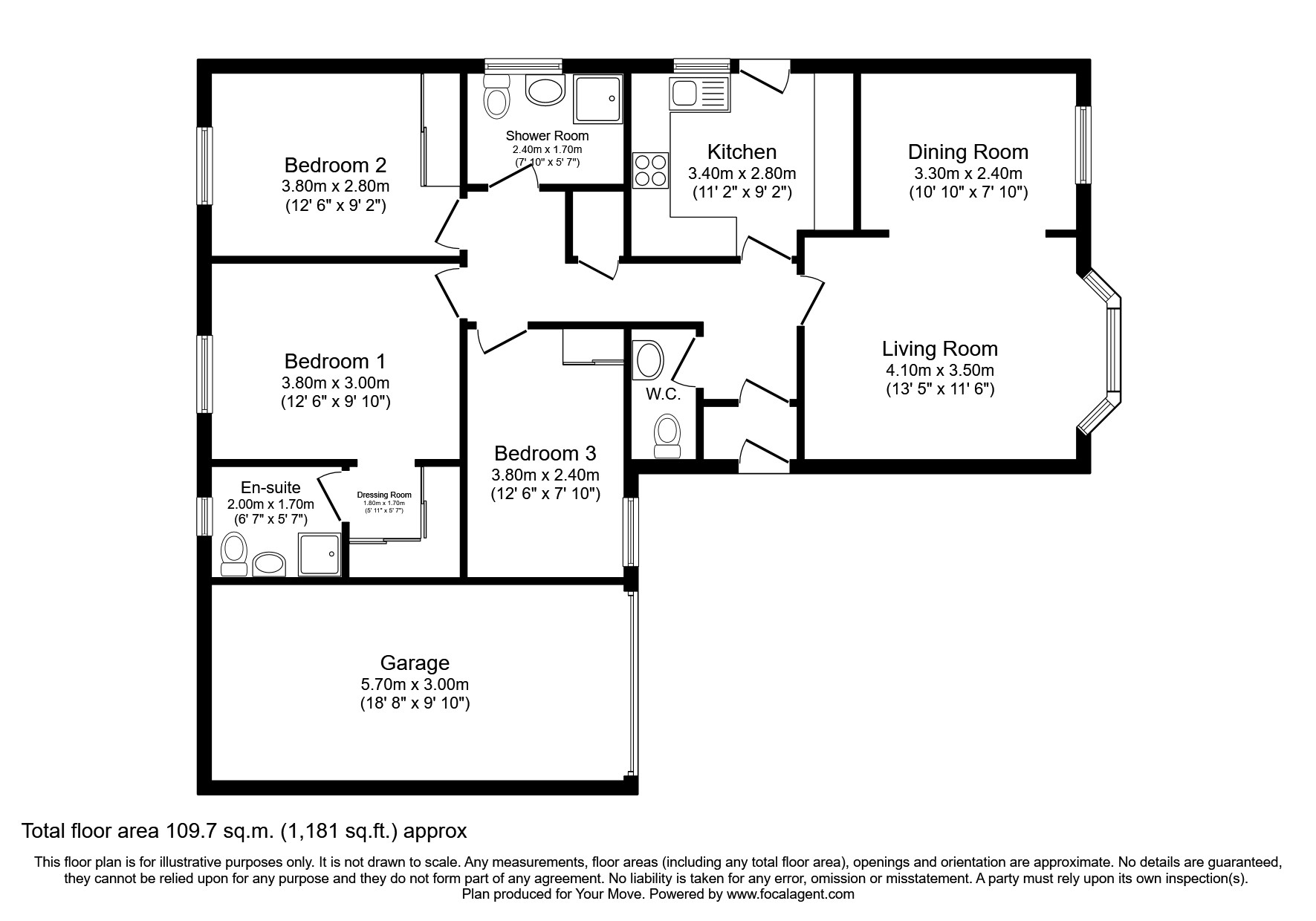 Wellside Lane, Balloch, Inverness, Highland IV2, 3 bedroom bungalow for