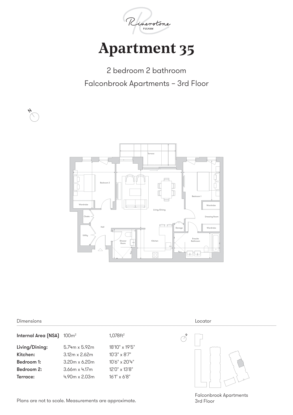 35 Falconbrook Apartments,, Central Avenue, London floorplan