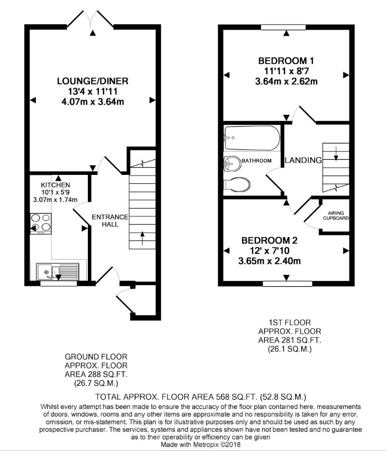 26, Lucerne Close, Cherry Hinton floorplan