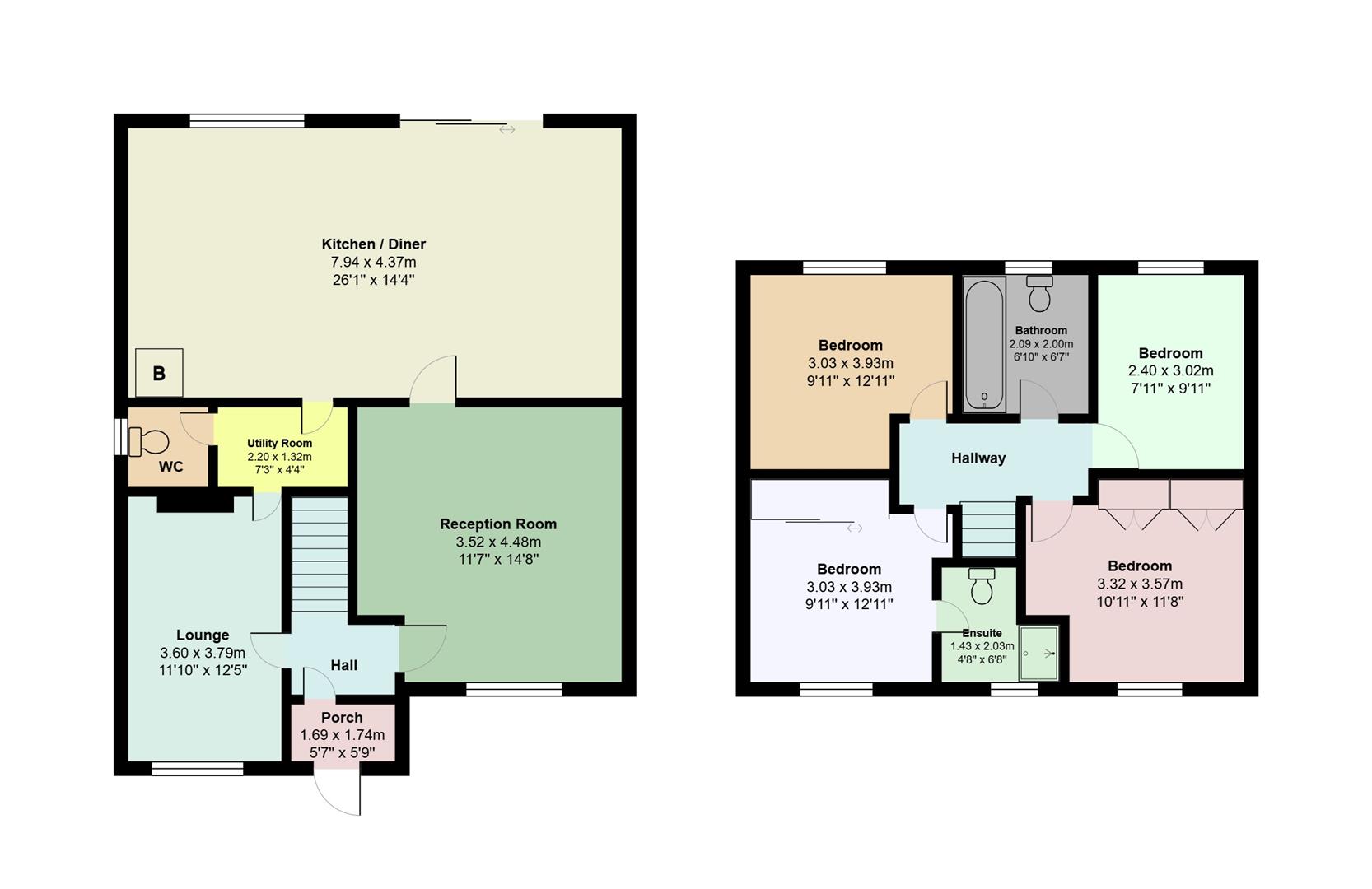 16, Thornhill Close, Denton floorplan