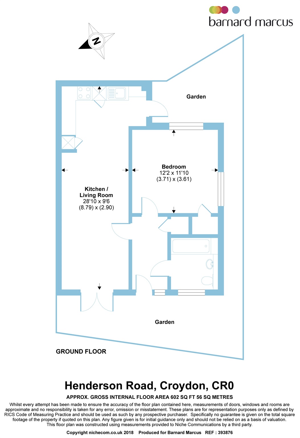 1 Bedrooms Flat for sale in Henderson Road, Croydon CR0