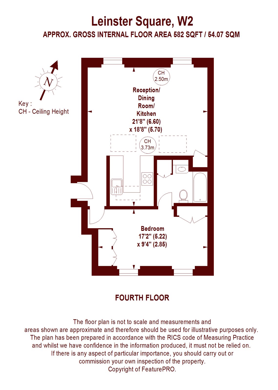 Leinster Square, London W2, 1 bedroom flat for sale 58405626