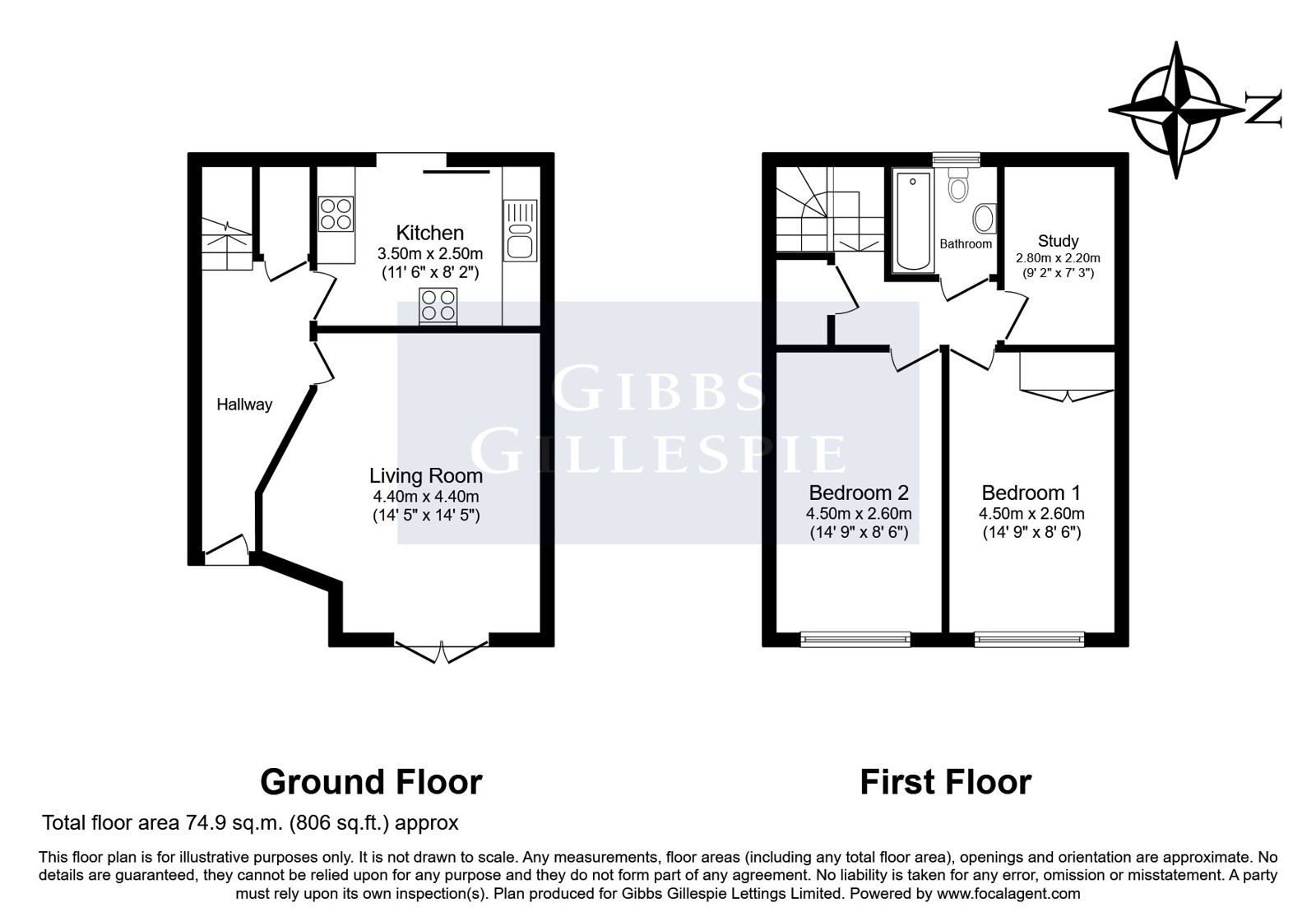 28, Hawes Close, Northwood floorplan