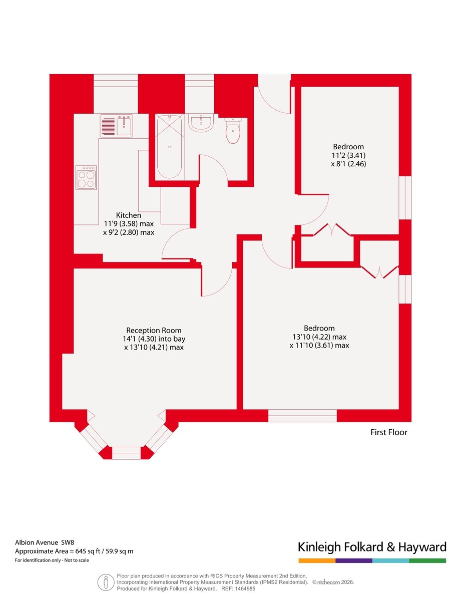 Flat 5 Raleigh House,, Albion Avenue, London floorplan