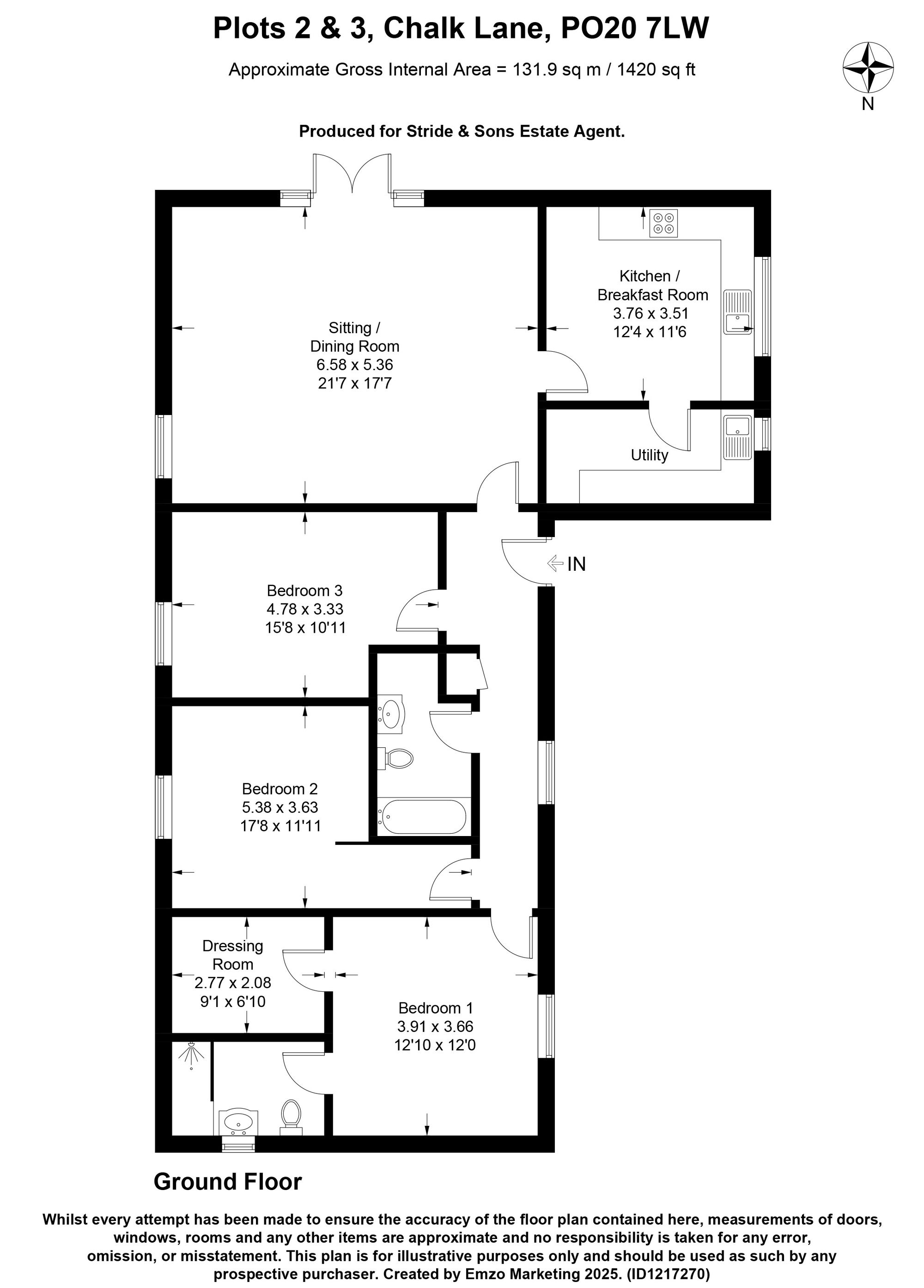 Fuschias, Chalk Lane, Chichester floorplan