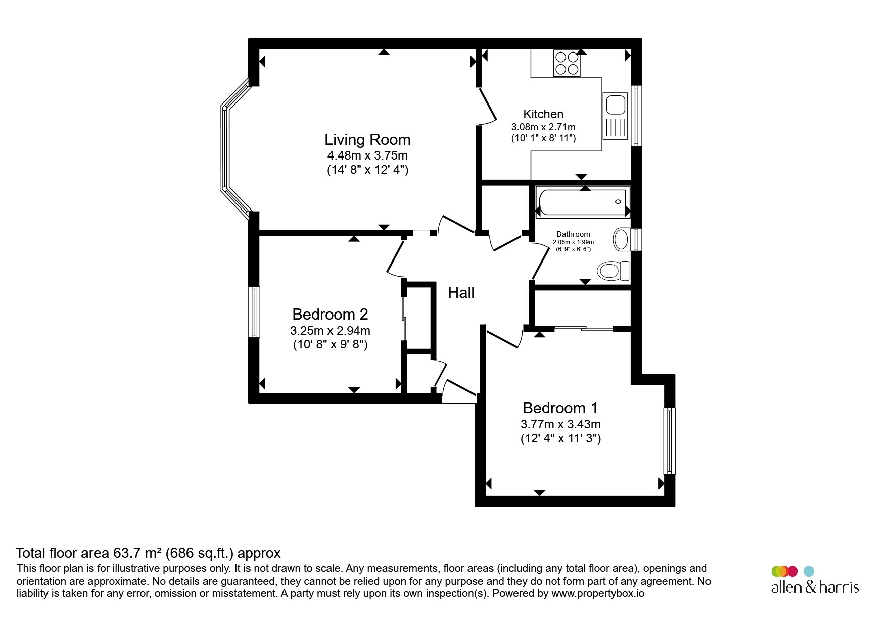 8, Riverside Gardens, Glasgow floorplan