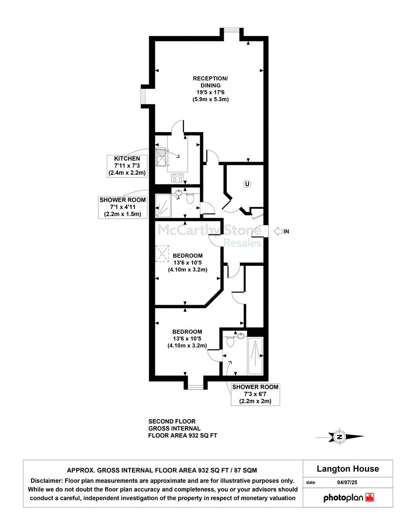 31 Langton House, Westhall Road, Warlingham floorplan