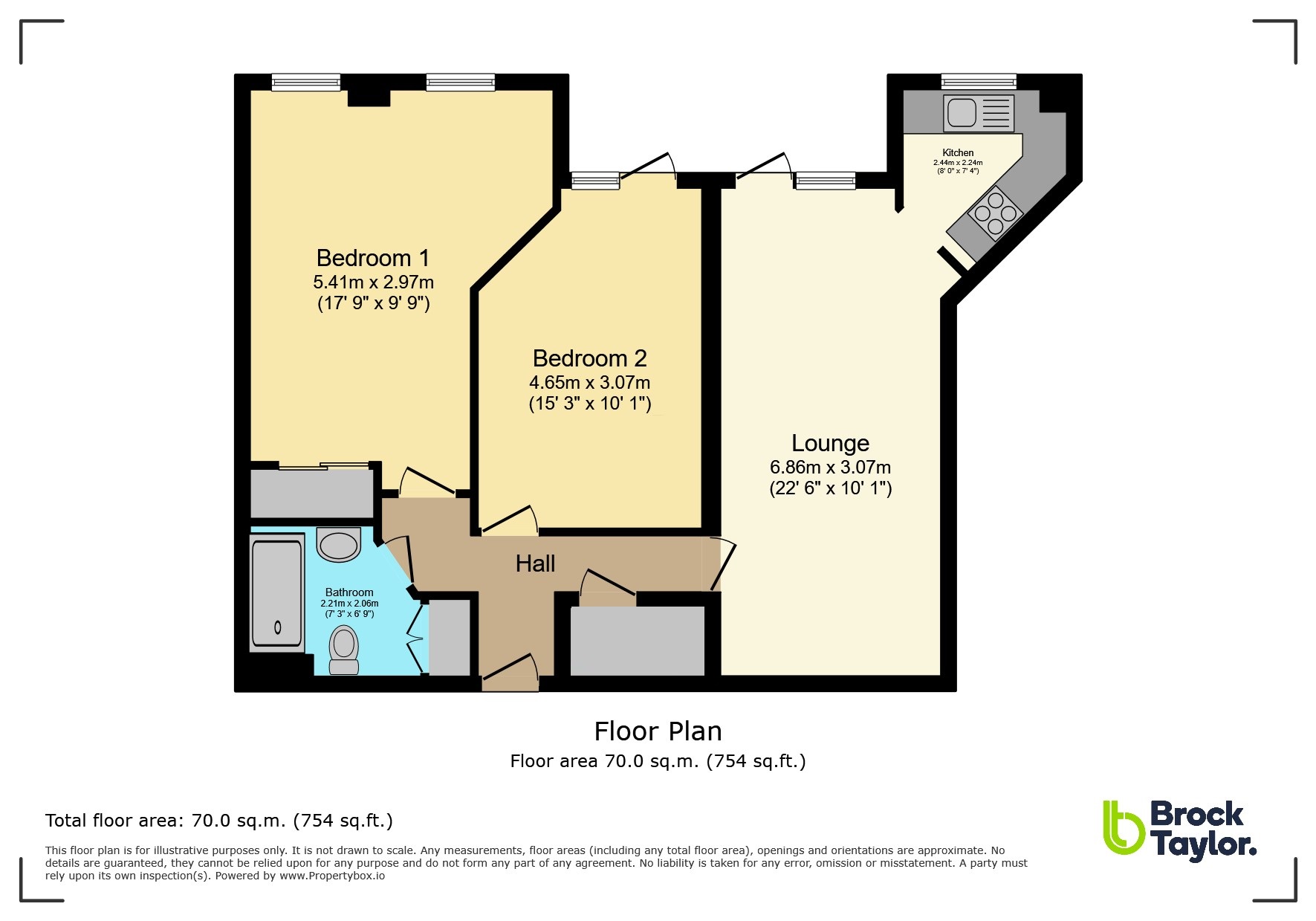3 Manton Court , Kings Road, Horsham floorplan