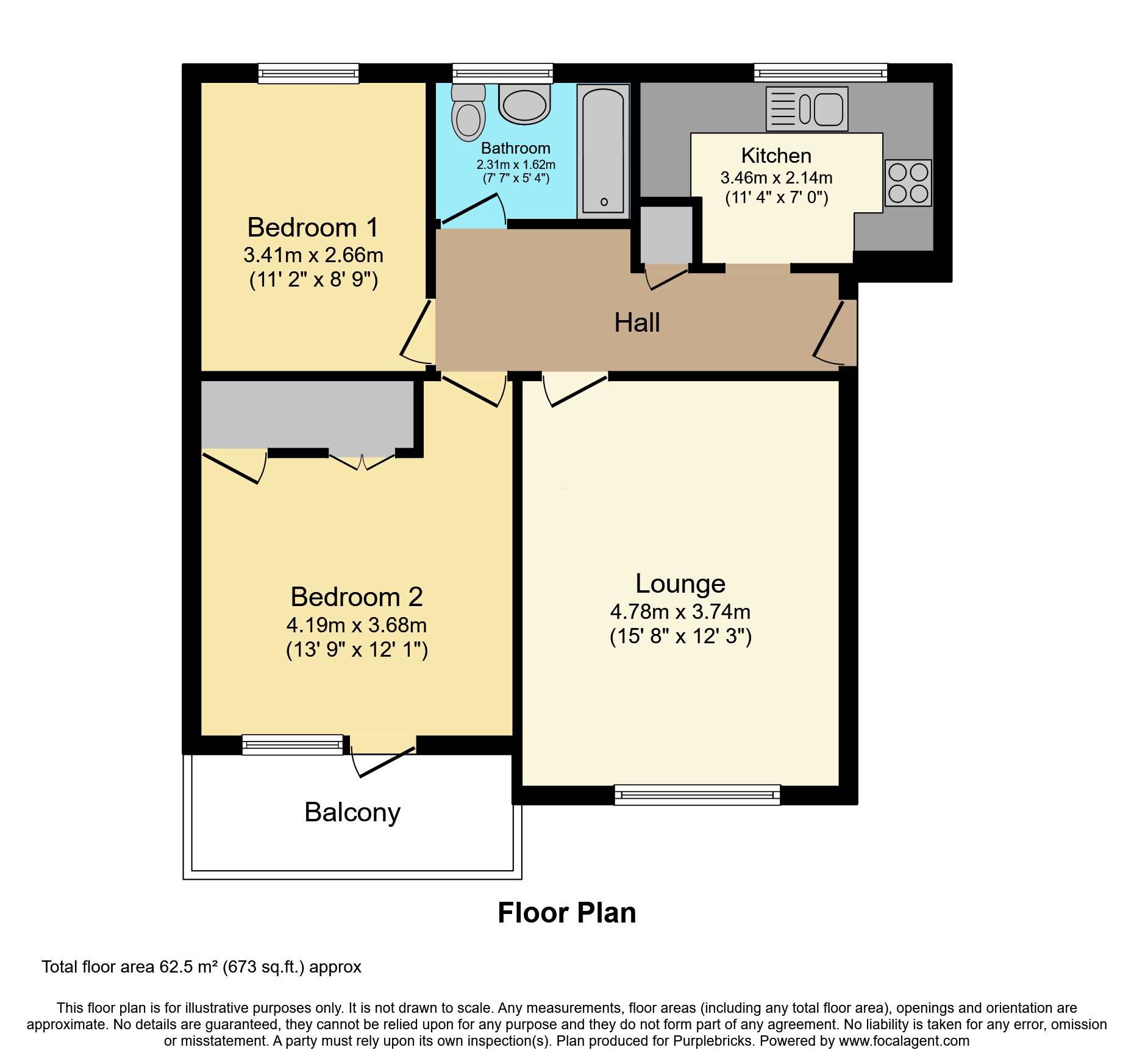 Flat 33/Plantation Court, 41 Plantation Road, Poole floorplan