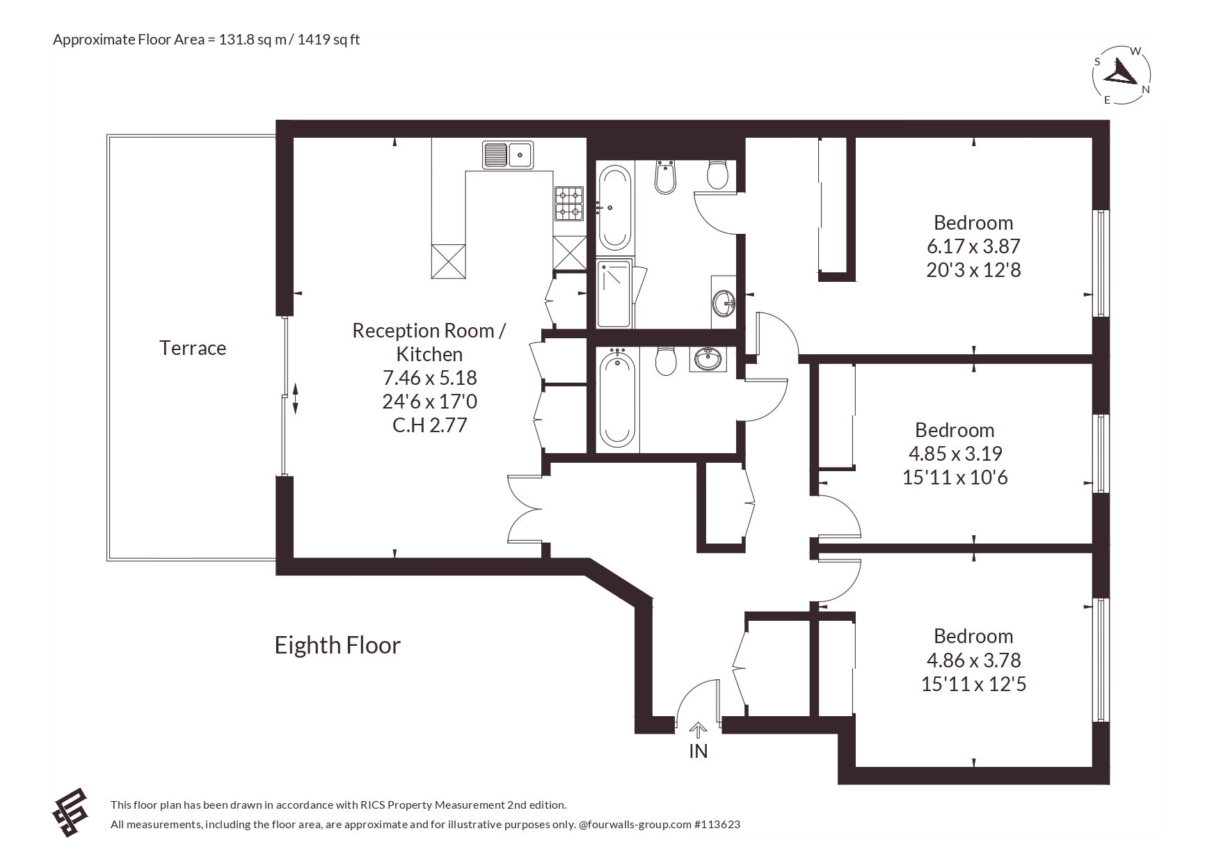 8.1 Chevalier House, 60, Brompton Road, London floorplan