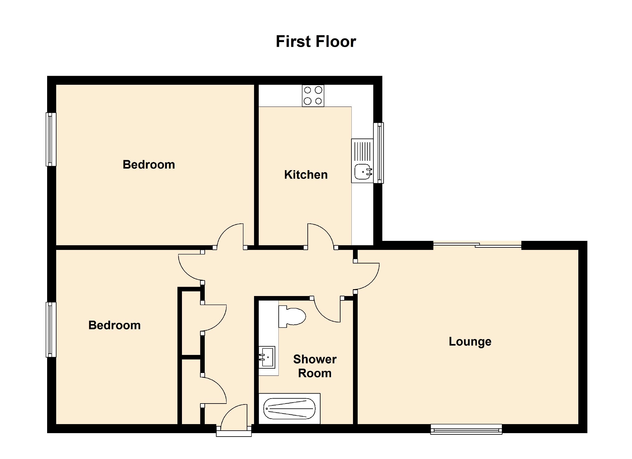 2 Bedrooms Flat for sale in Weston Lodge, Bristol Road Lower, Weston-Super-Mare BS23