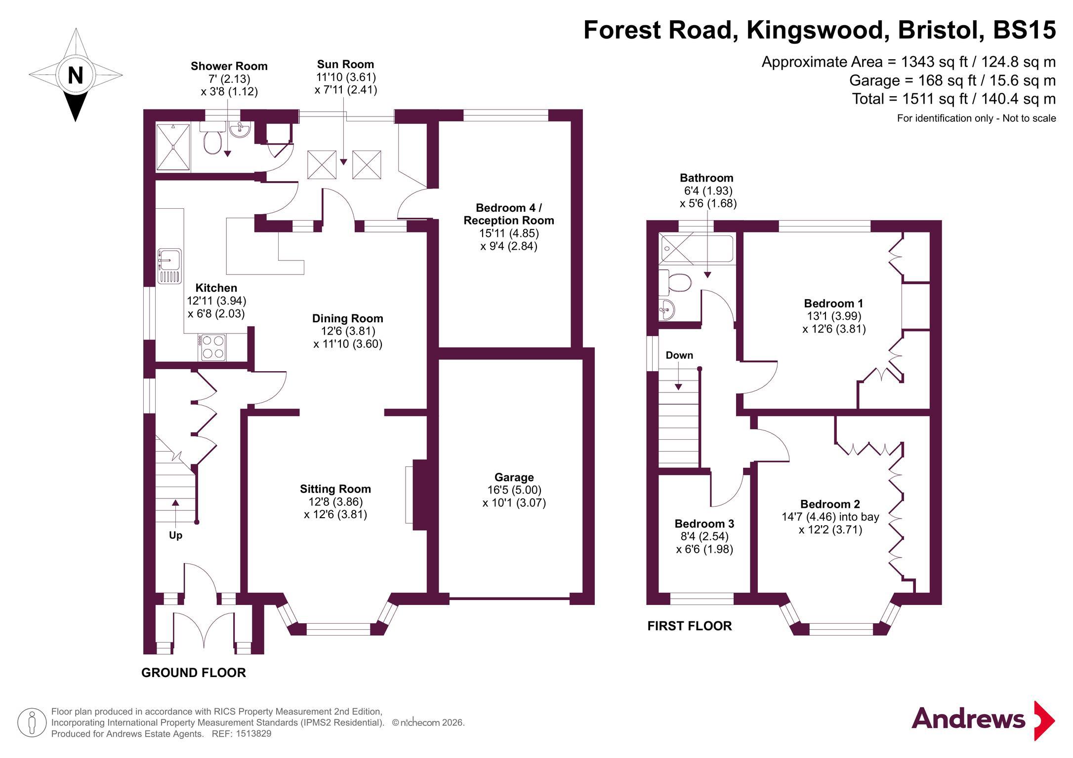 22, Forest Road, Bristol floorplan