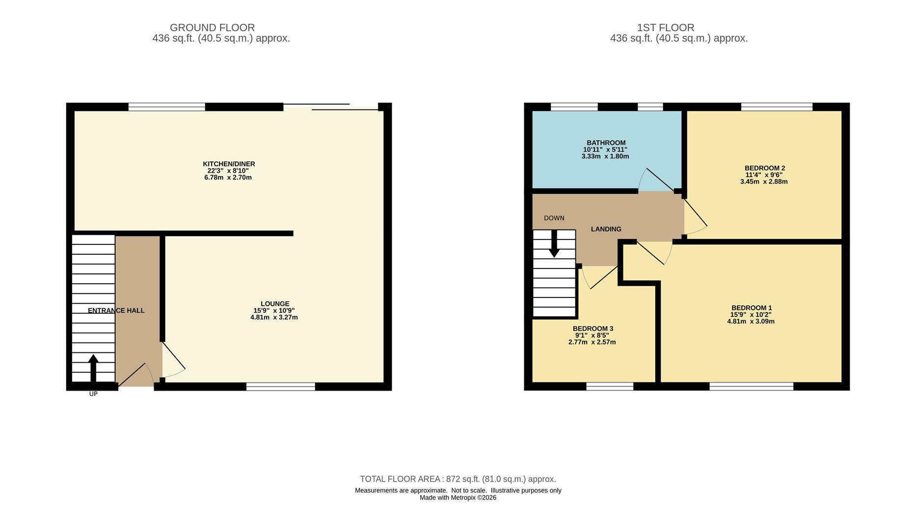 47, Floatshall Road, Manchester floorplan
