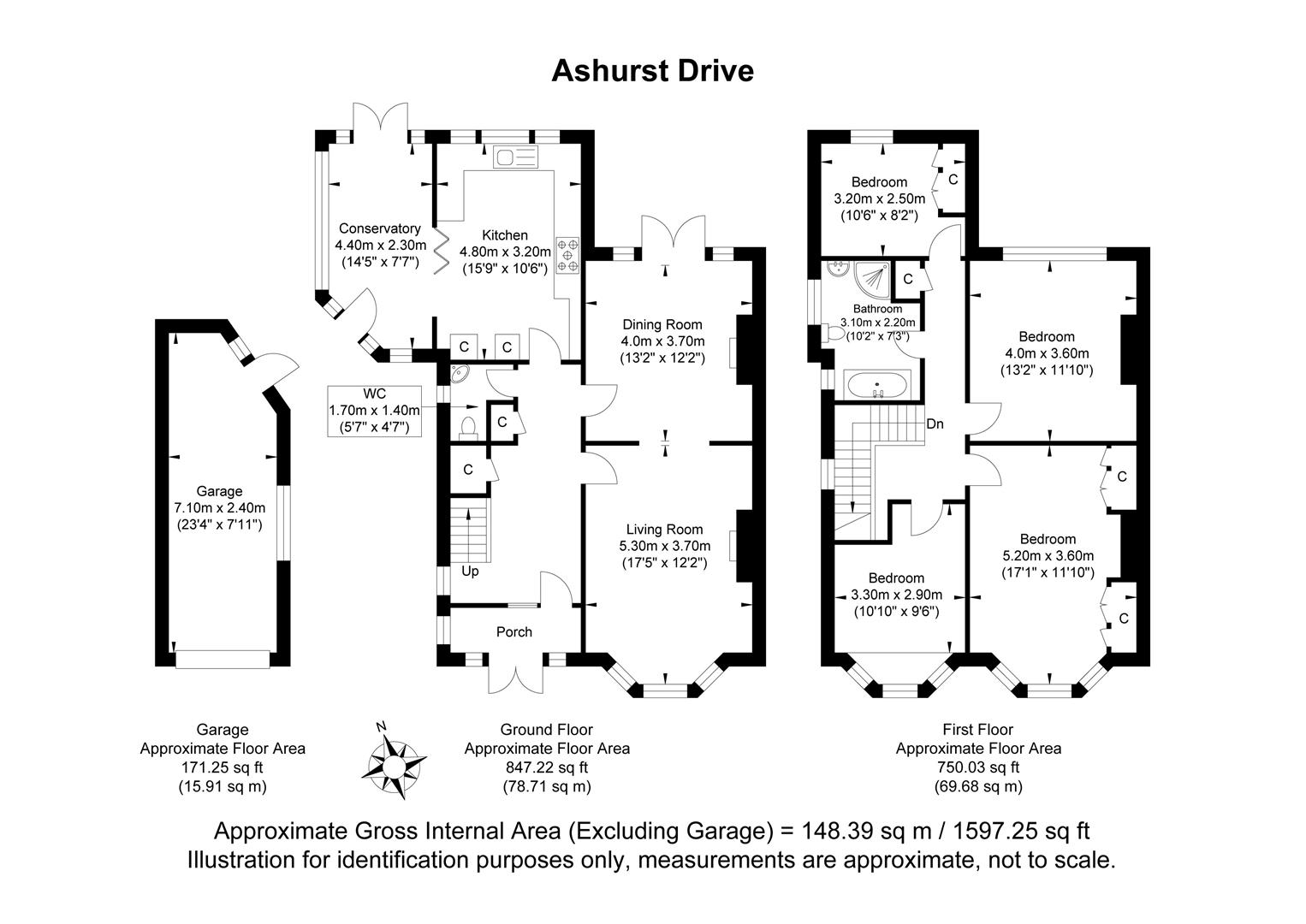 40, Ashurst Drive, Worthing floorplan