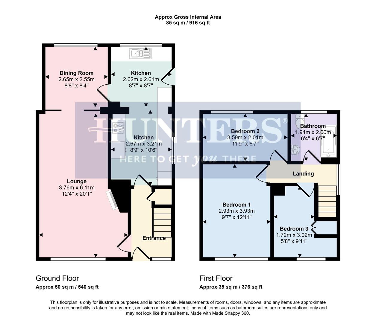 124, Dorset Avenue, Wigston floorplan