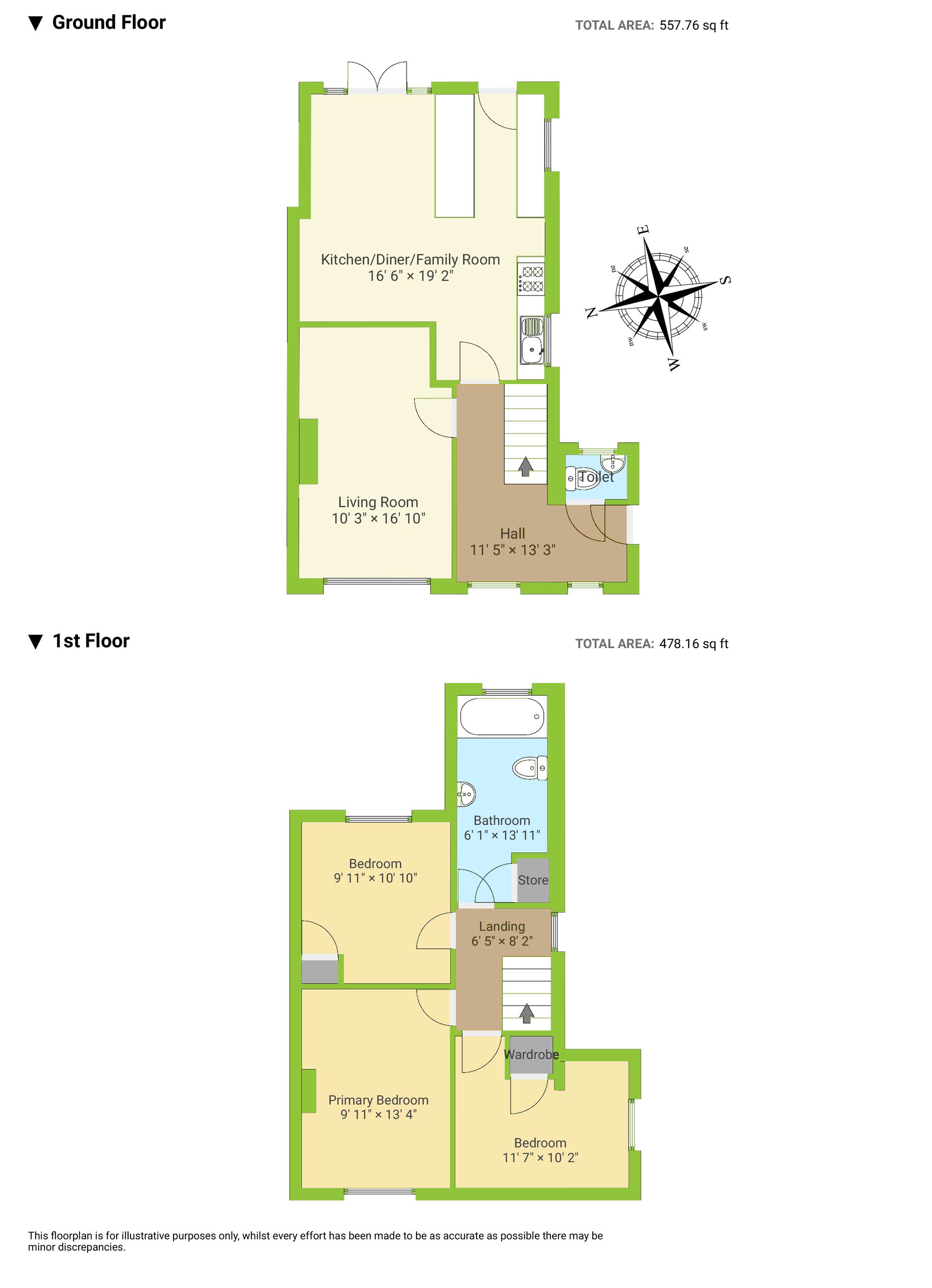 1 Denbigh Close, Pontypridd floorplan