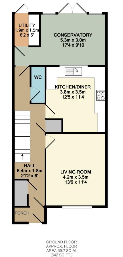 3 Bedrooms Terraced house to rent in Pershore Road, Basingstoke RG24