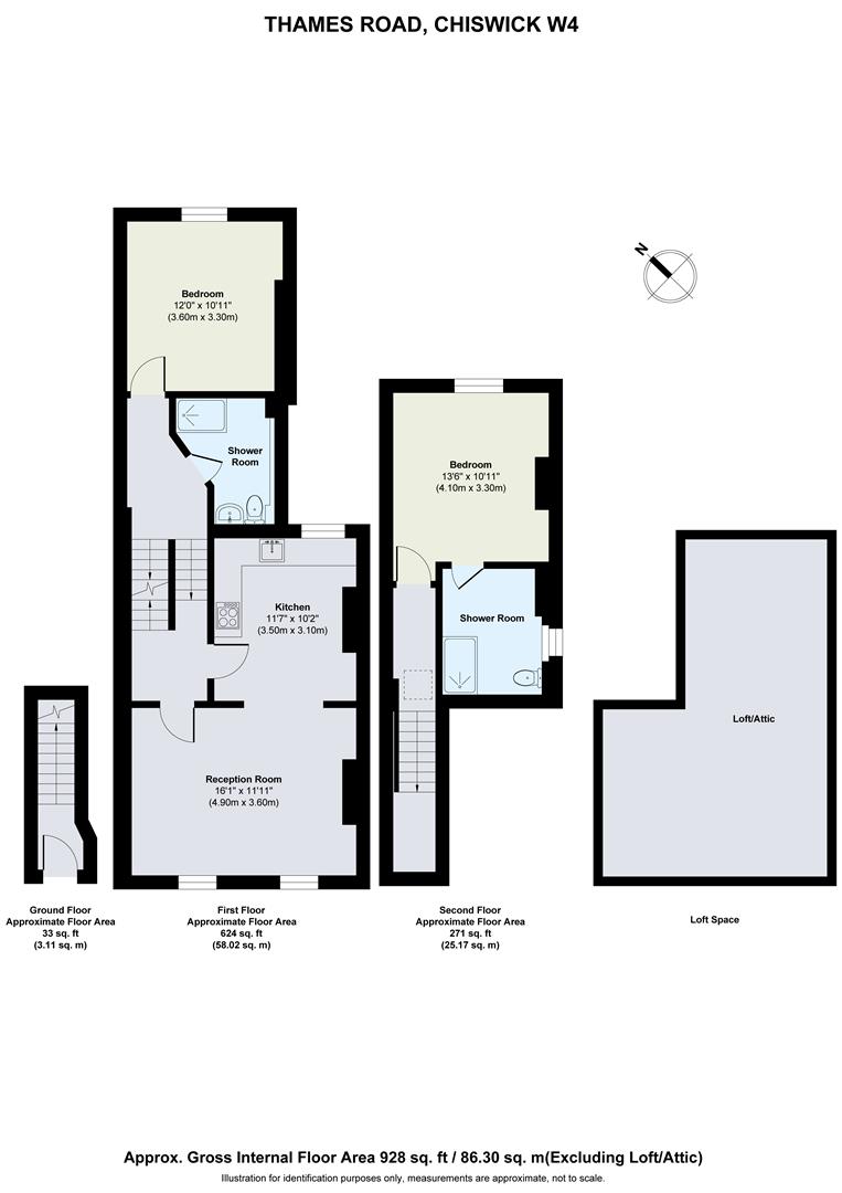 Flat 2, 166, Thames Road, London floorplan