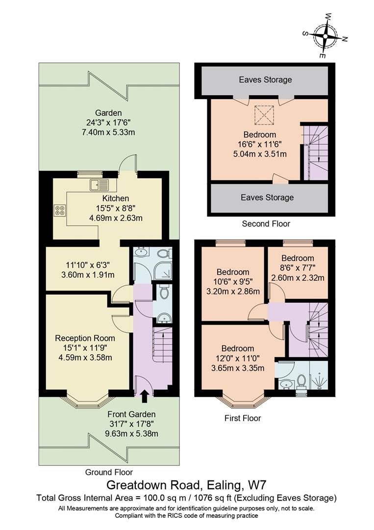 30, Greatdown Road, London floorplan