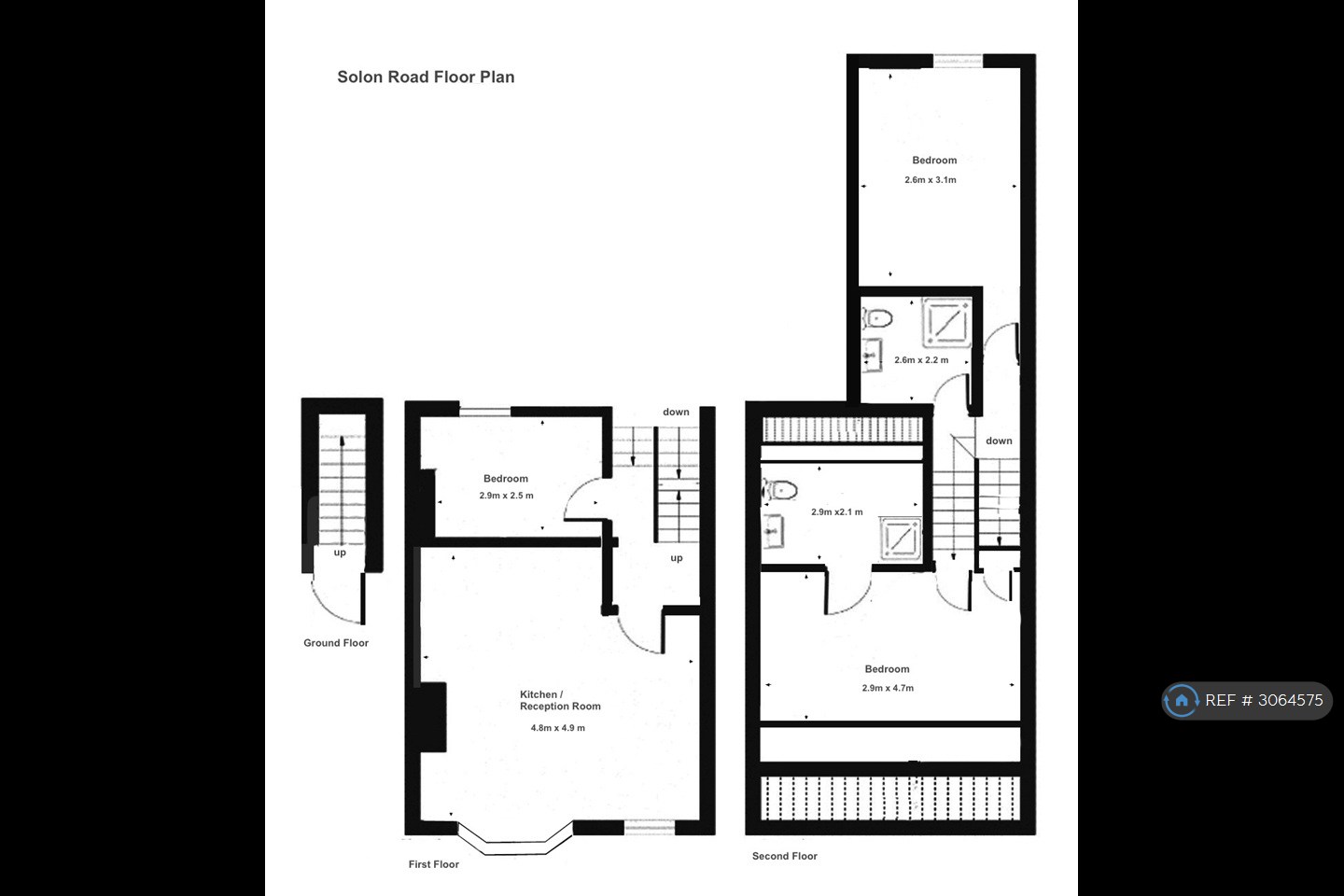 Flat   Solon Road, London floorplan