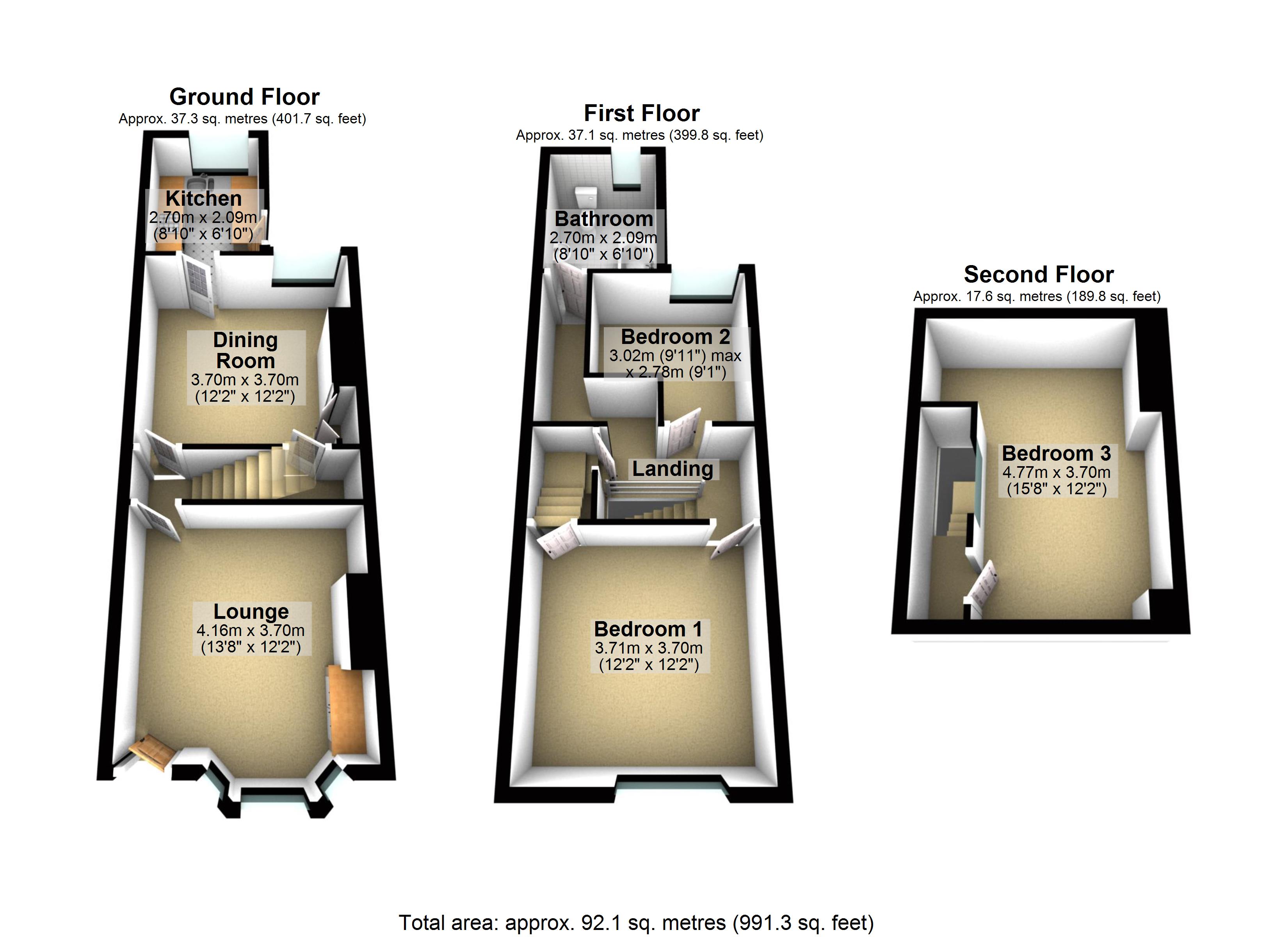 3 Bedrooms End terrace house for sale in Brookfield Road, Sheffield S7