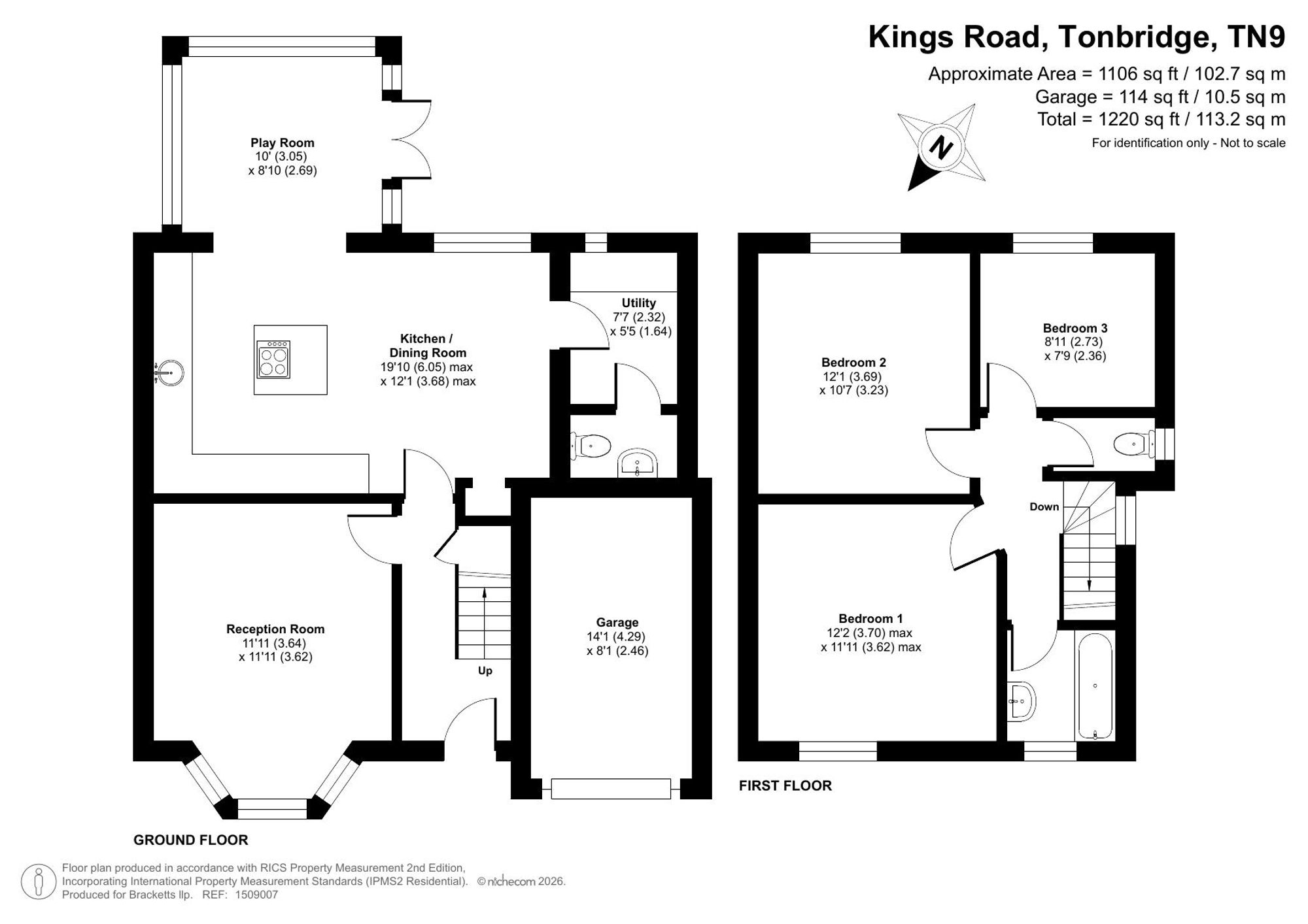 60 Kings Road, Tonbridge floorplan