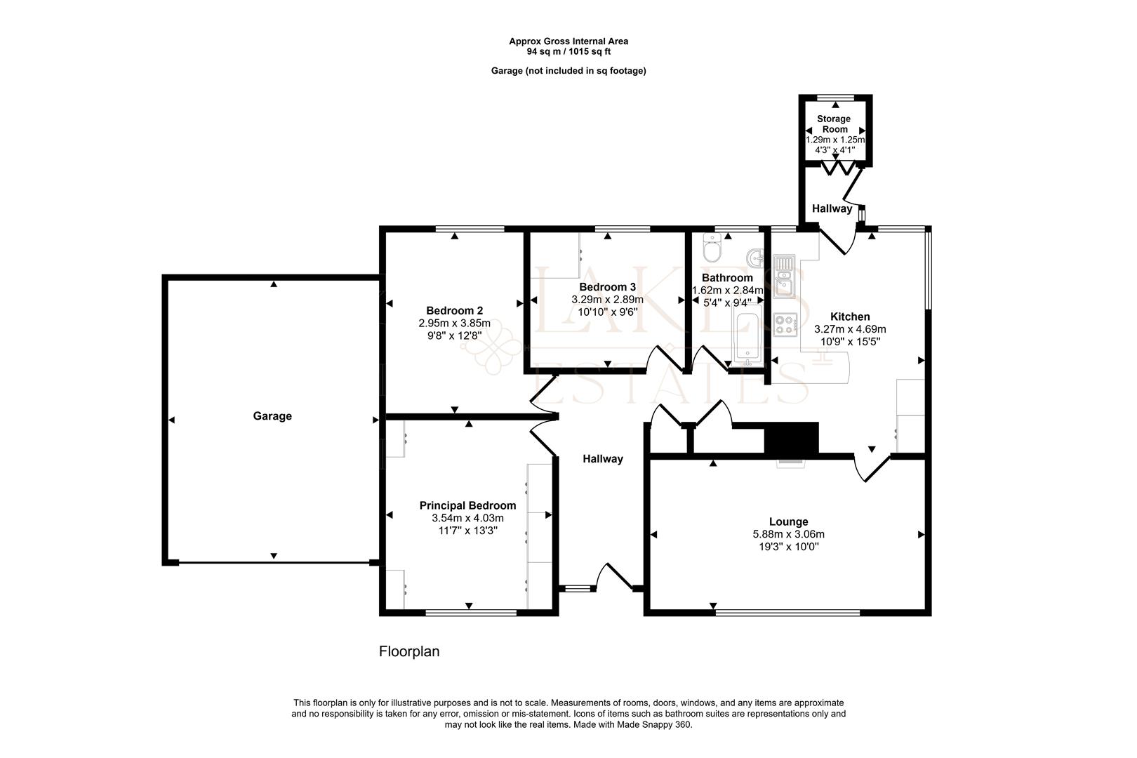 21, Netherend Road, Penrith floorplan
