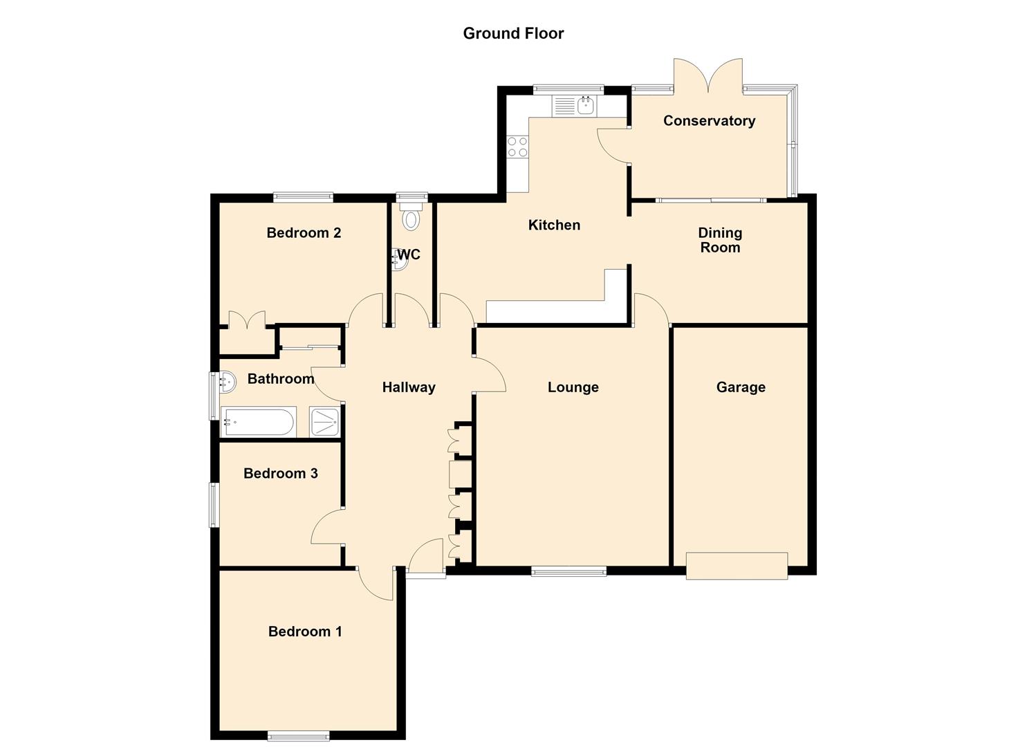 3, Ger-Y-Nant, Llanelli floorplan