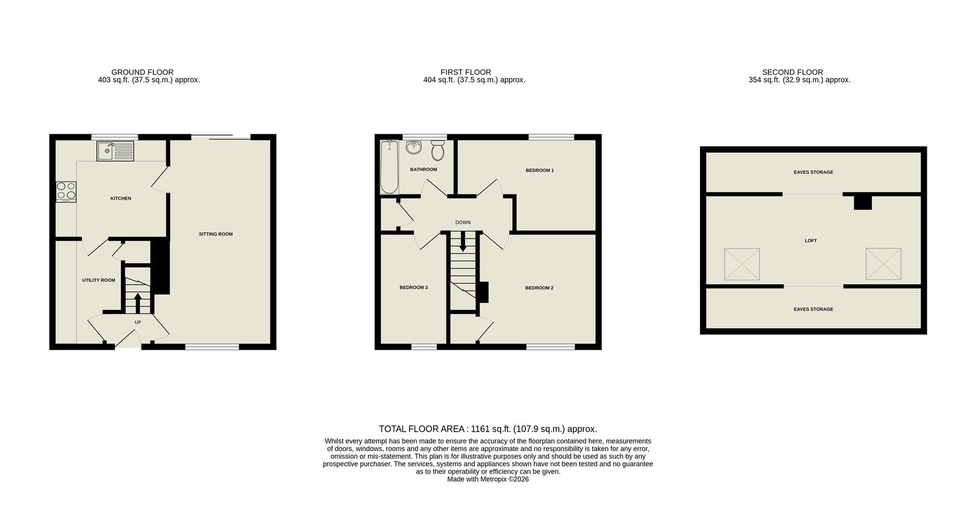 20, Gordon Street, Ilkley floorplan