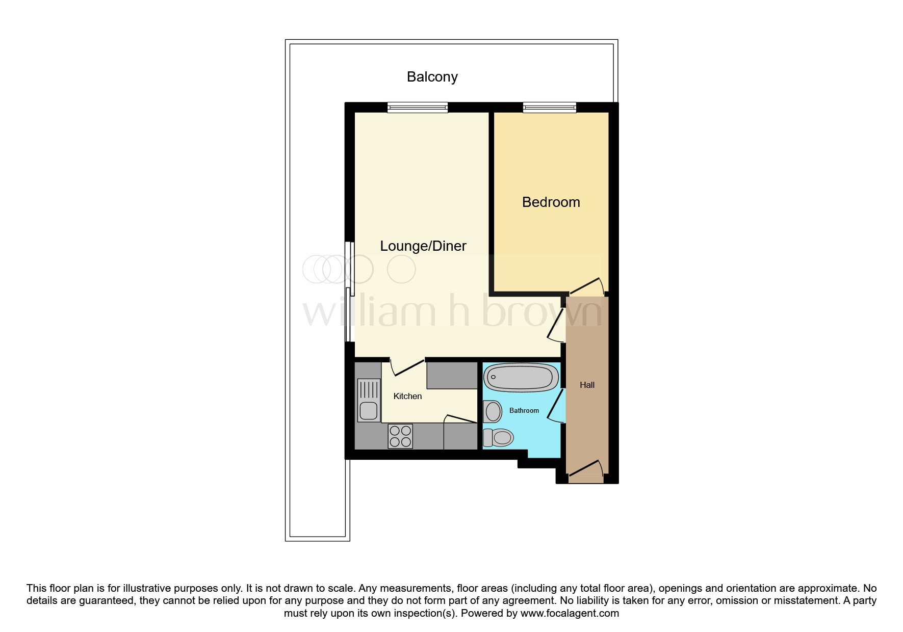 Flat 16, Harlequin House, Le Strange Terrace, Hunstanton floorplan
