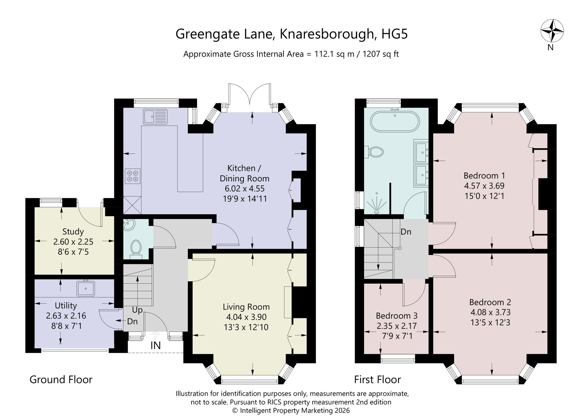 1 Greengate Lane, Knaresborough floorplan