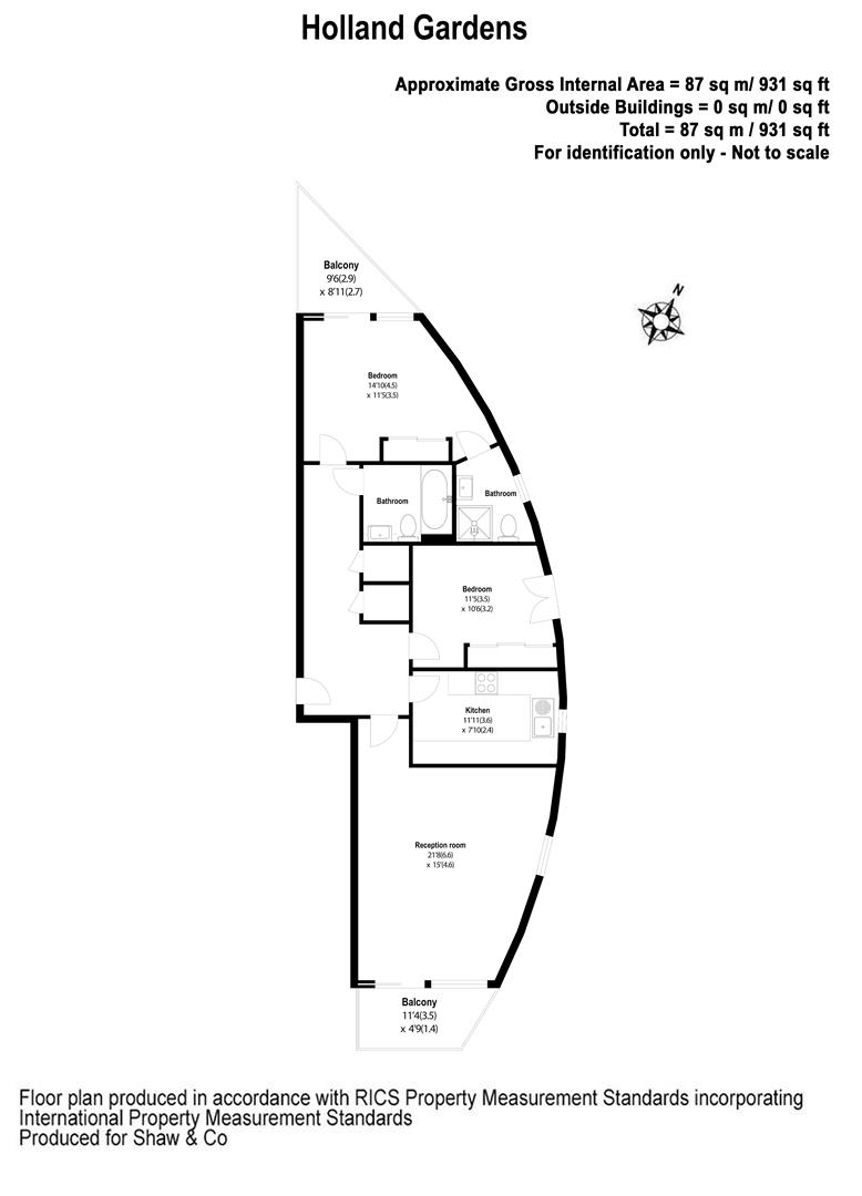 161, Holland Gardens, Brentford floorplan