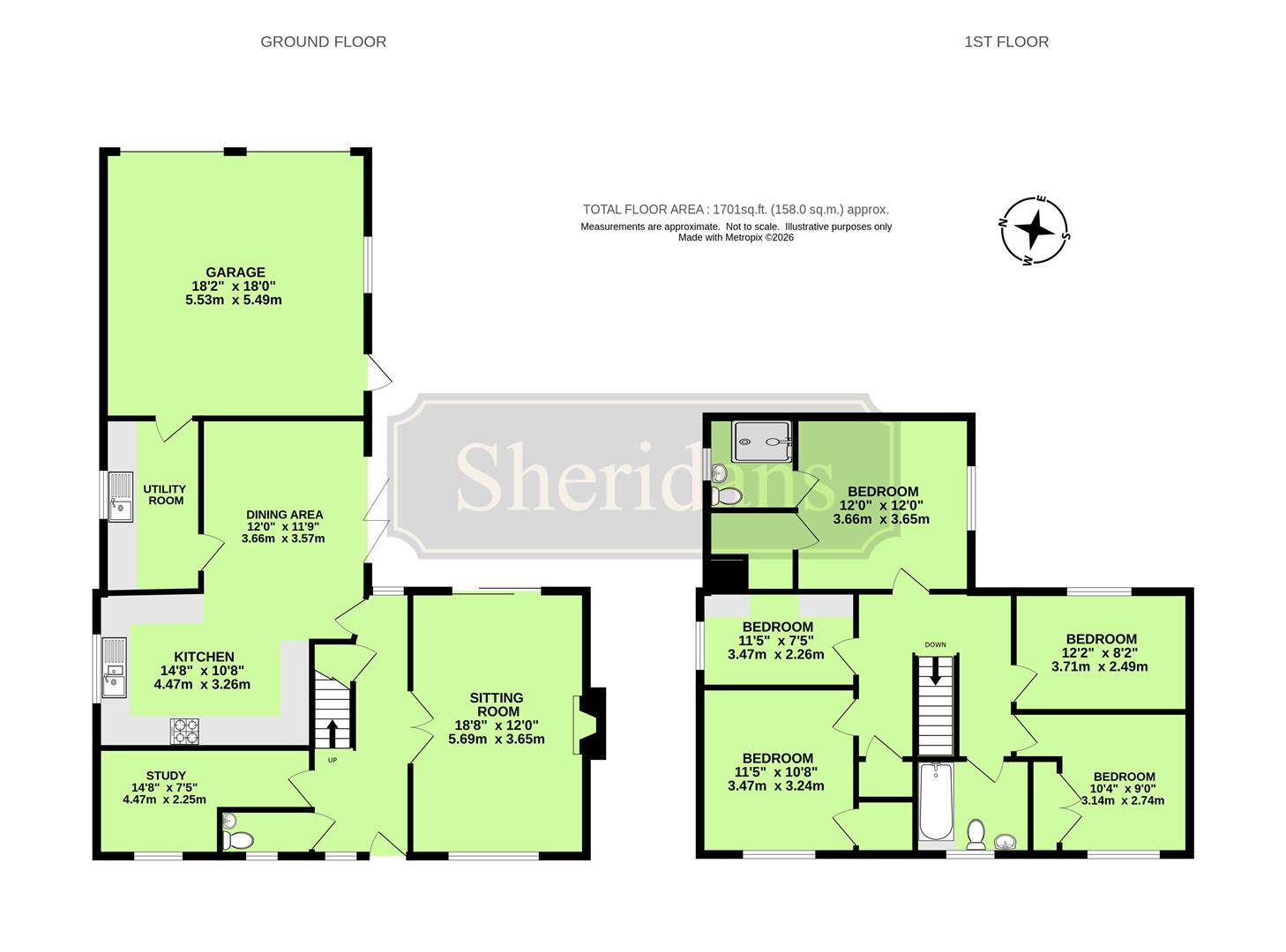 44, Barton Road, Bury St. Edmunds floorplan