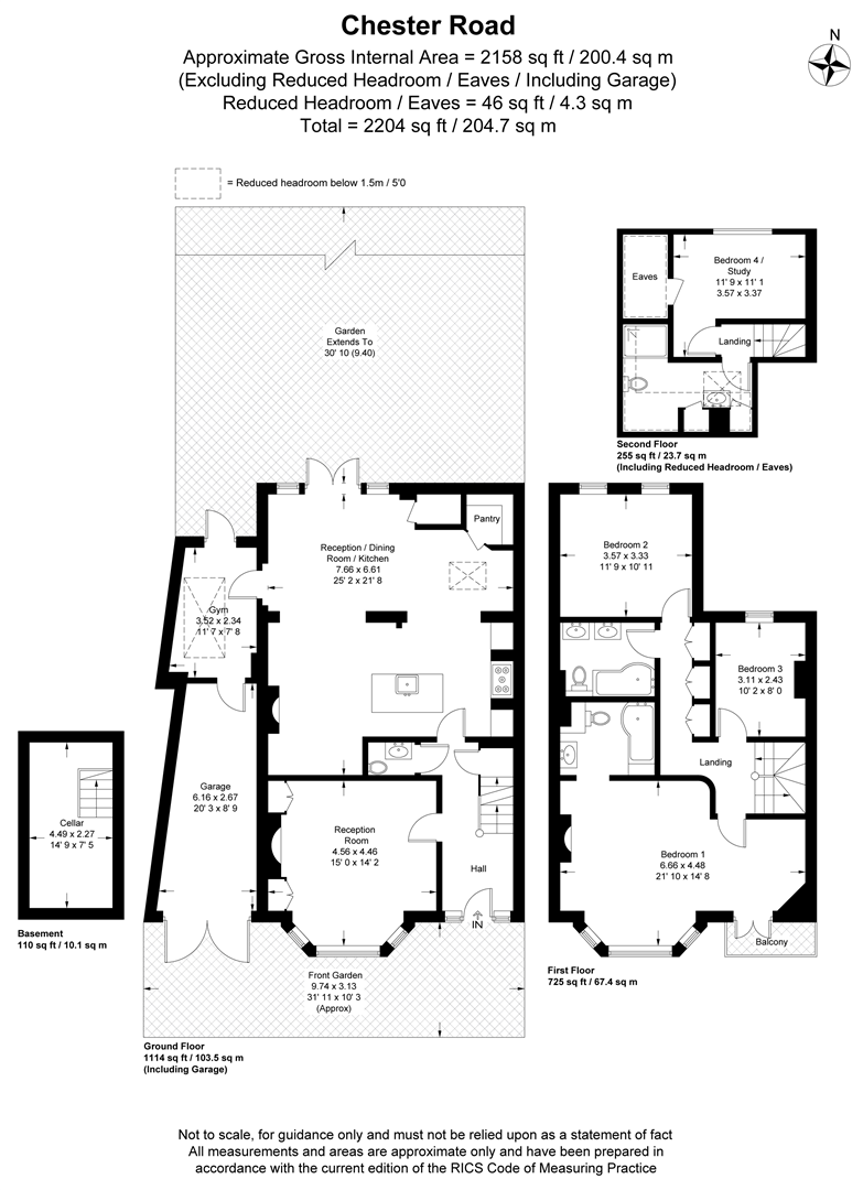 44, Chester Road, London floorplan