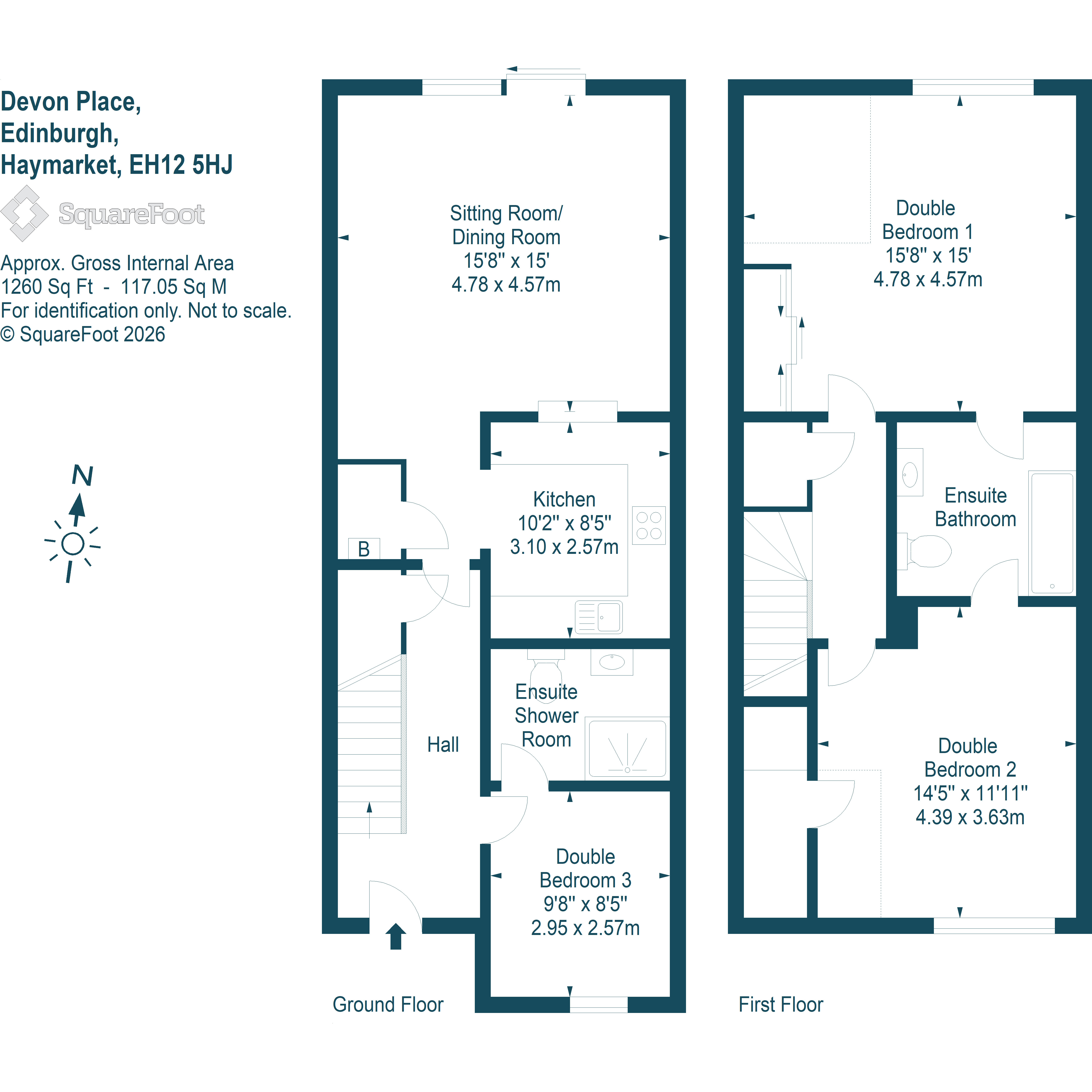 7B, Devon Place, Edinburgh floorplan