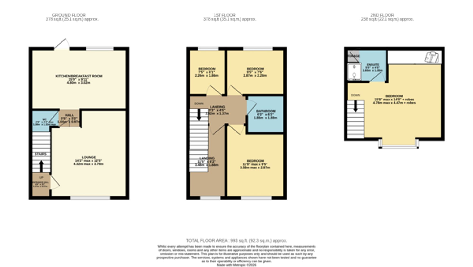 37 Corn Mill Drive, Bolton floorplan