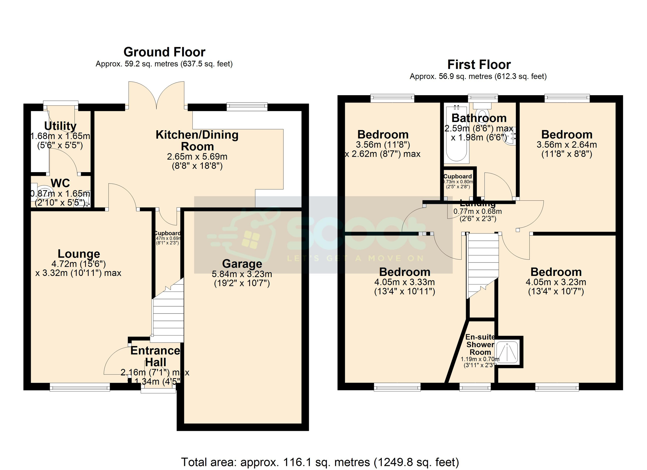 16 Latham Vale, Goole floorplan