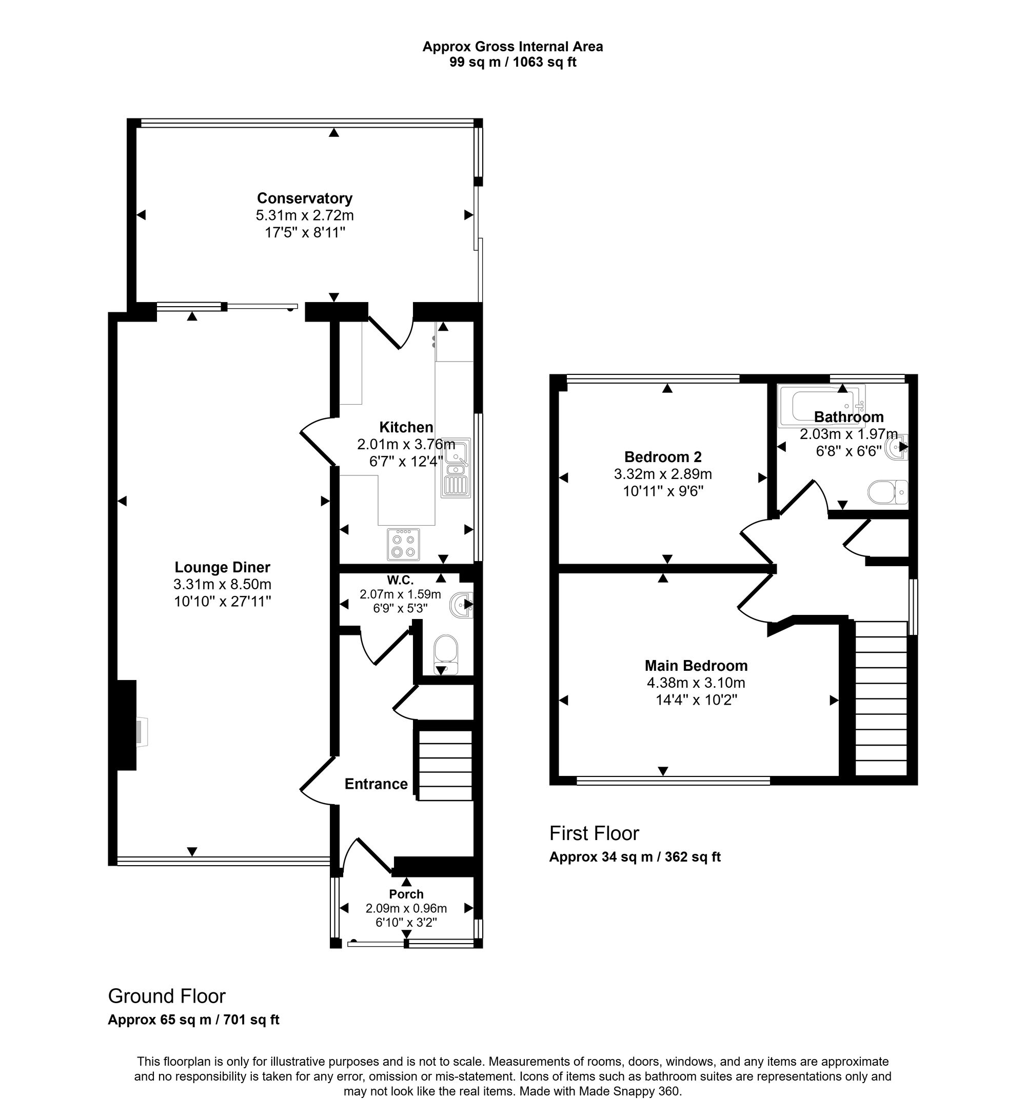 9 Wakefield Crescent, Wigan floorplan
