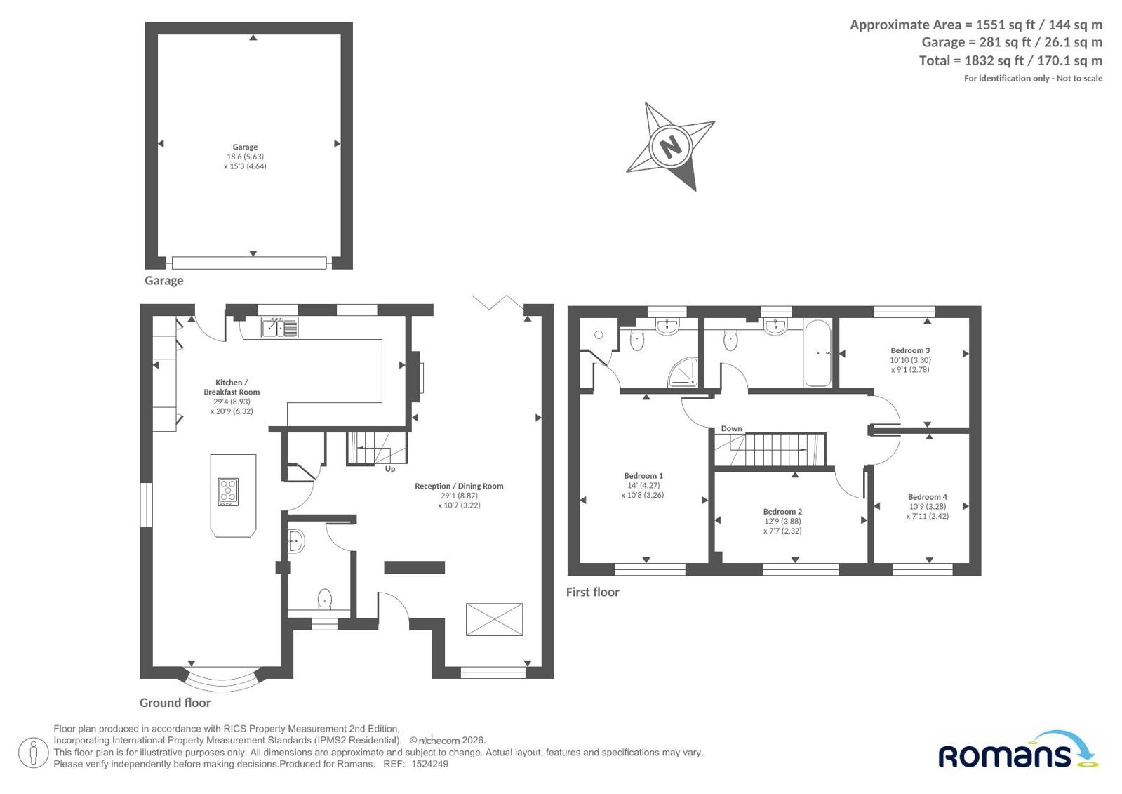 Wheat Ash,, Hawley Road, Camberley floorplan