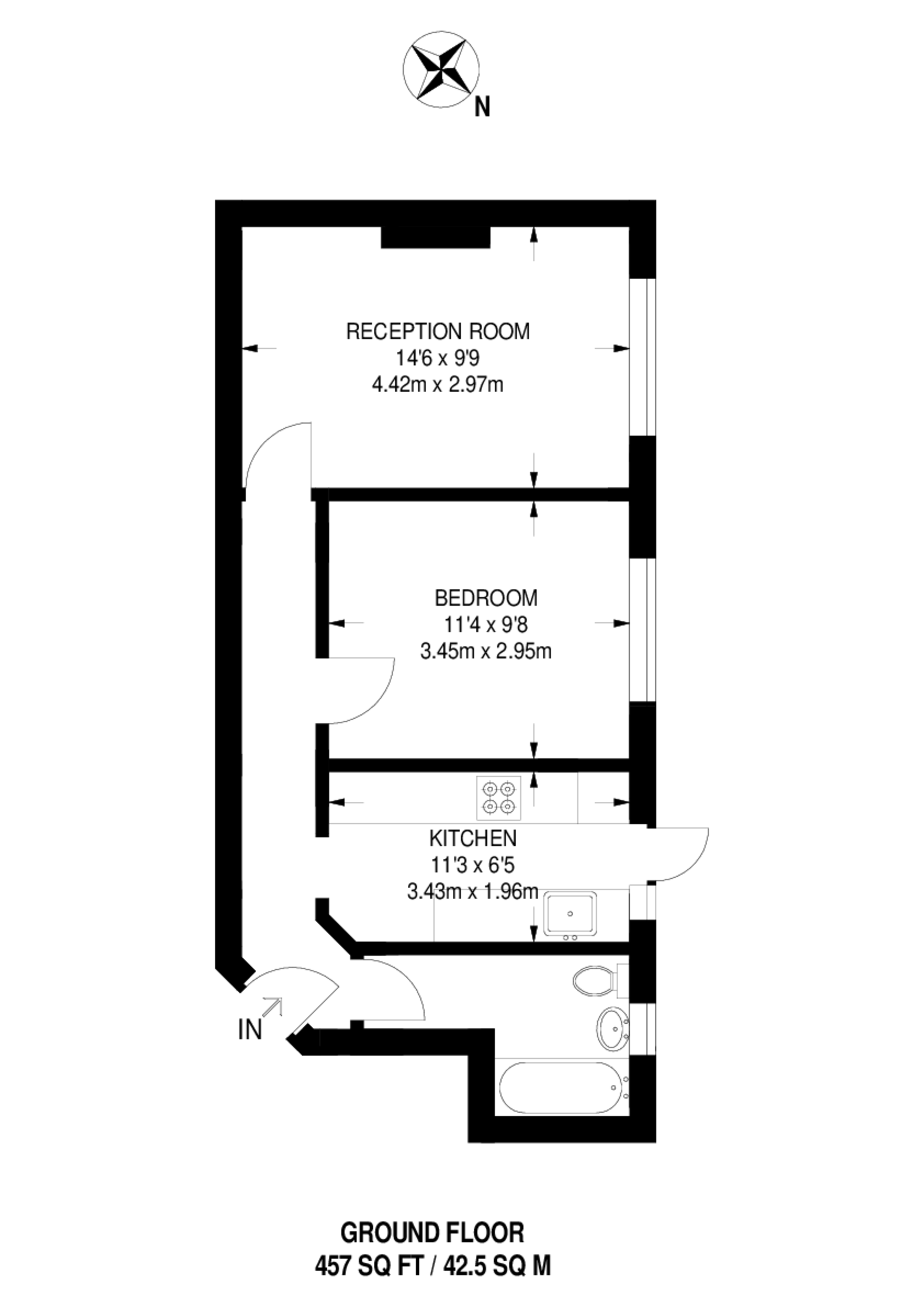 Lewin Road, Streatham floorplan