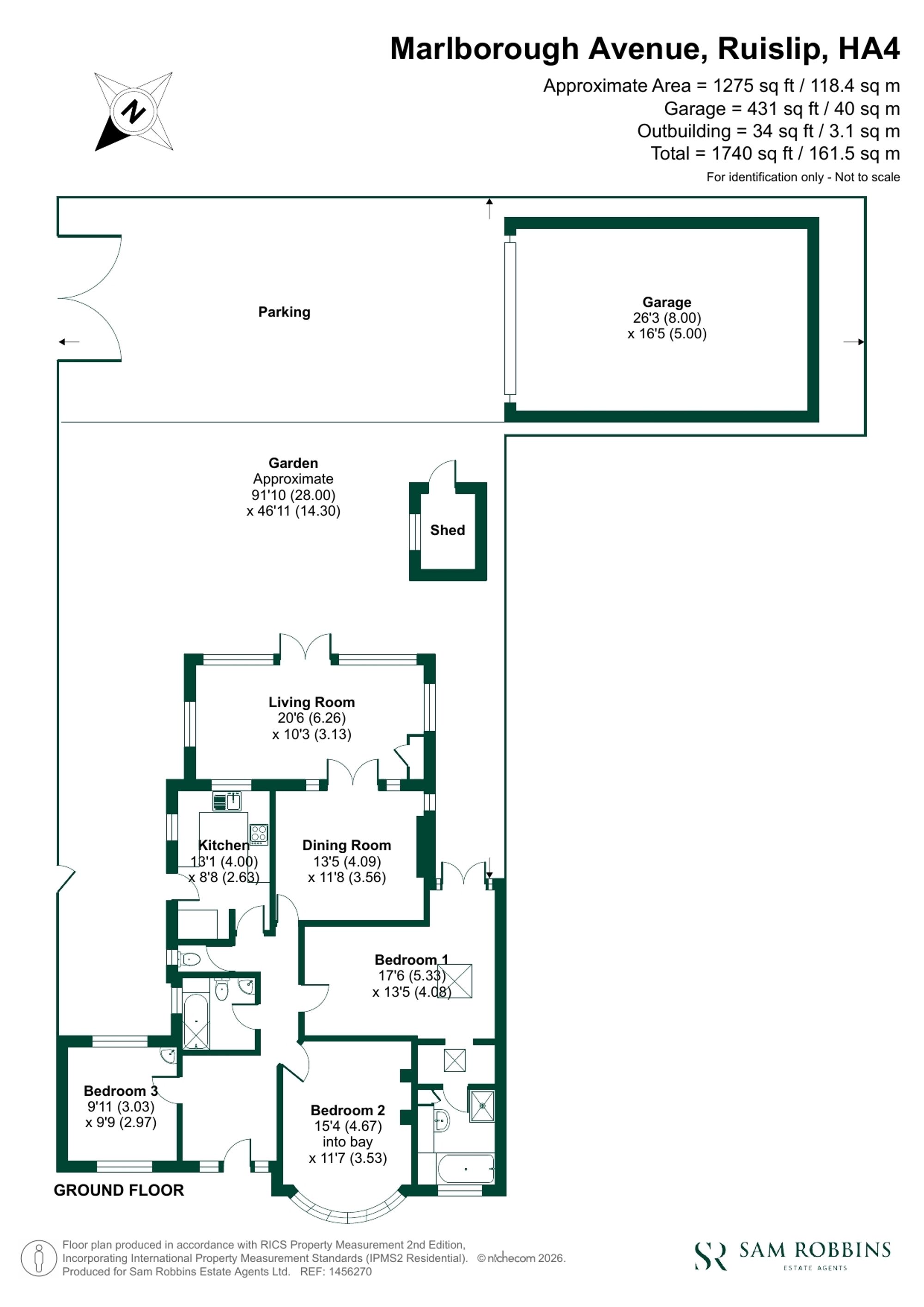 17 Marlborough Avenue, Ruislip floorplan