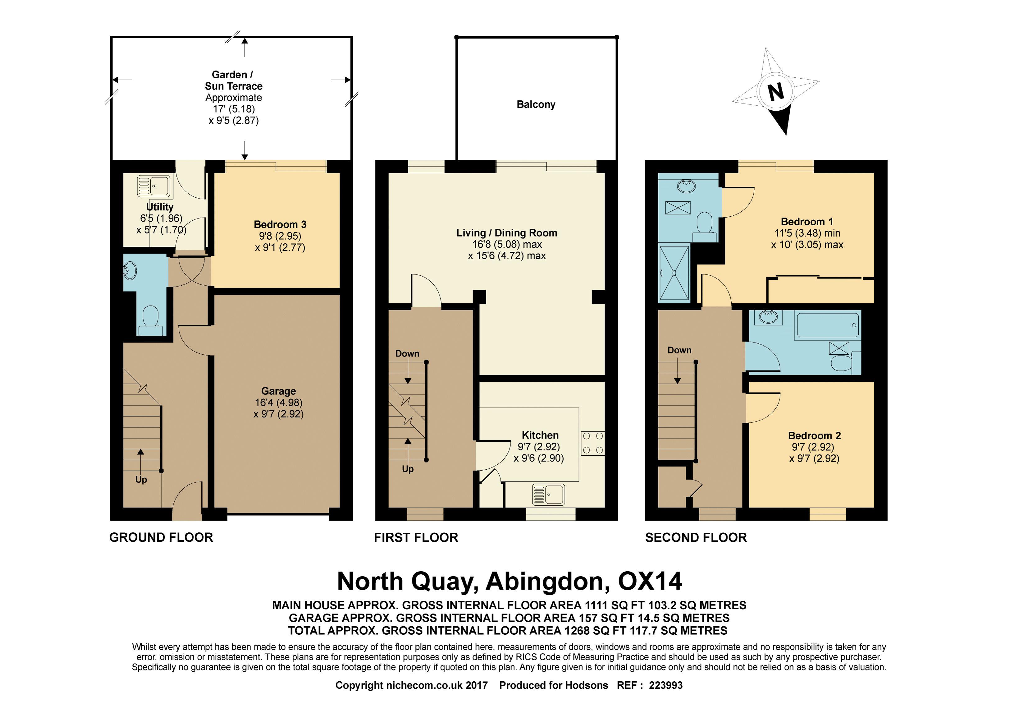 3 Bedrooms Terraced house for sale in North Quay, Abingdon OX14