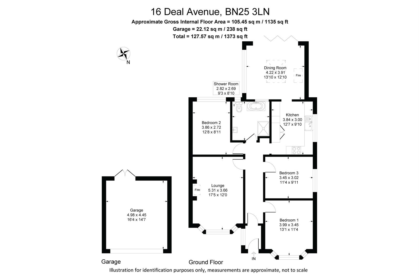 16, Deal Avenue, Seaford floorplan