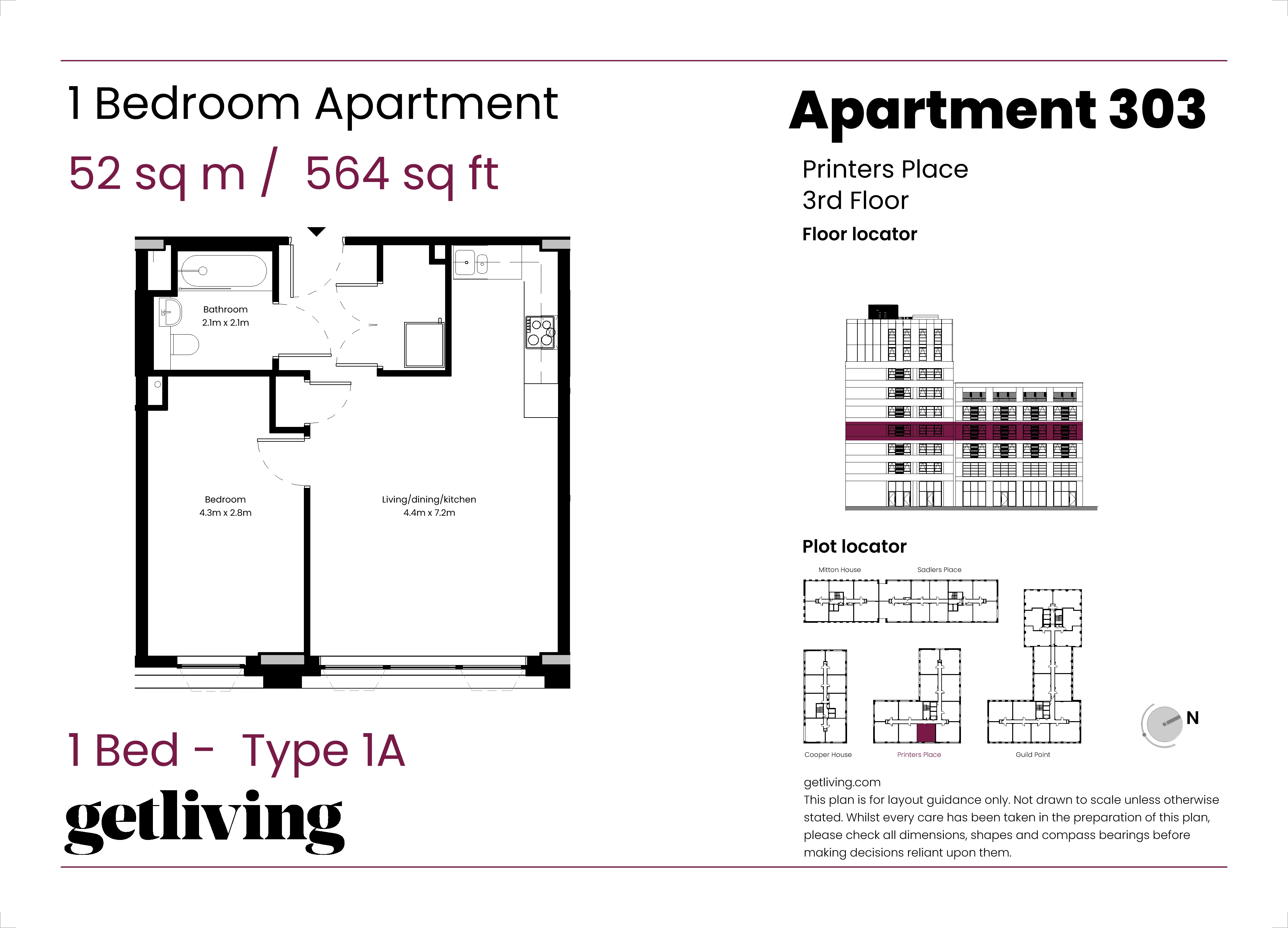 J3, Sherlock Quarter, 34 Sherlock St,, Birmingham floorplan