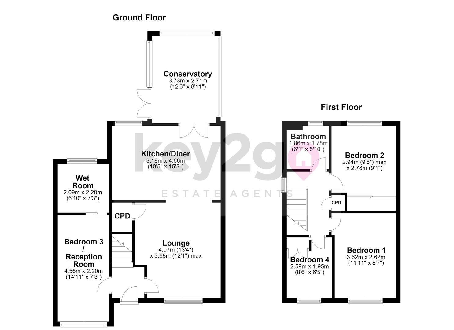 17, Roydfield Close, Sheffield floorplan