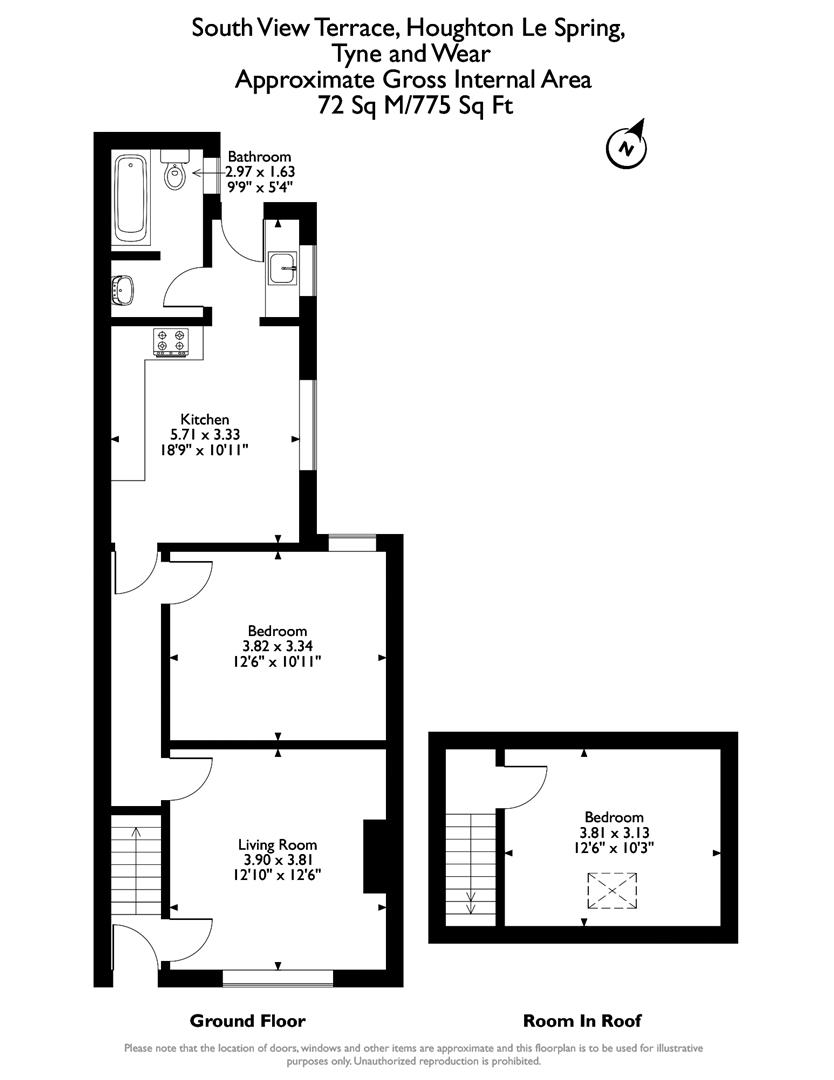 South View Terrace, Houghton Le Spring DH4, 2 bedroom end terrace house