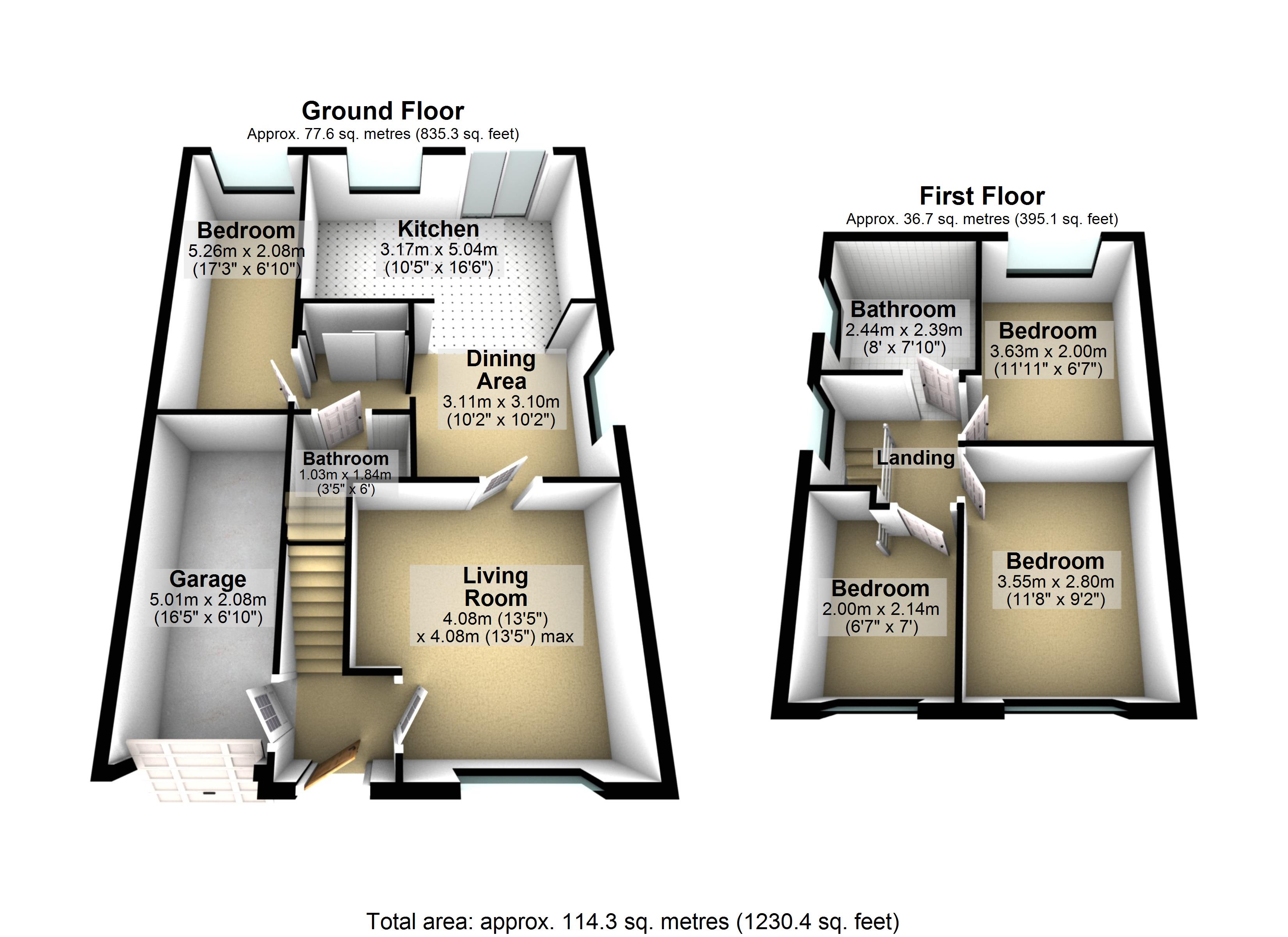 14, Harold Gardens, Essex floorplan