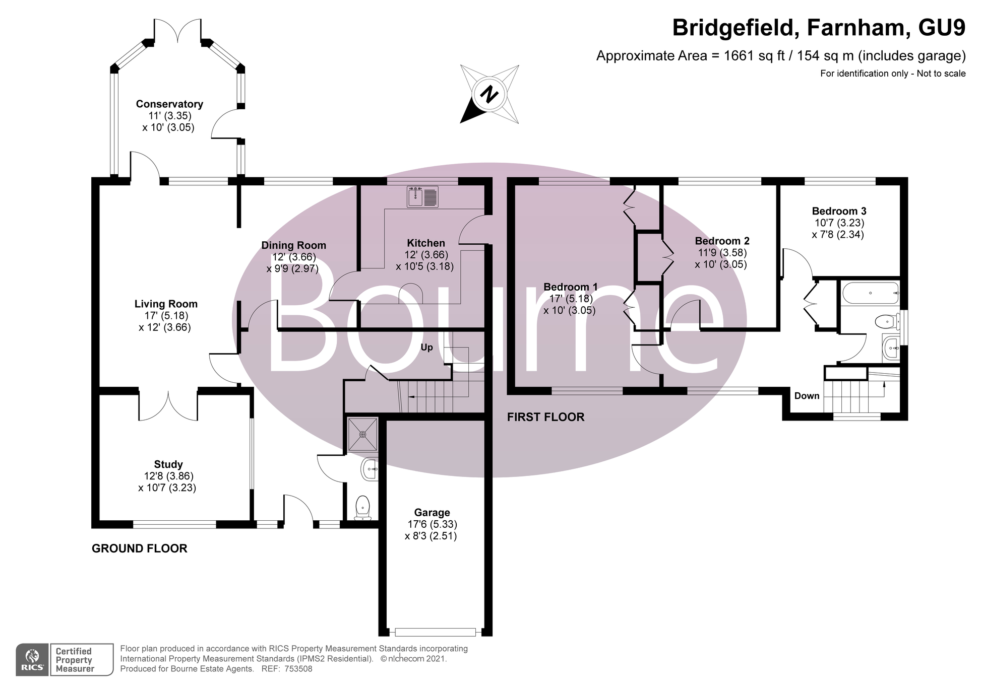 Bridgefield, Farnham, Surrey GU9, 3 bedroom detached house for sale