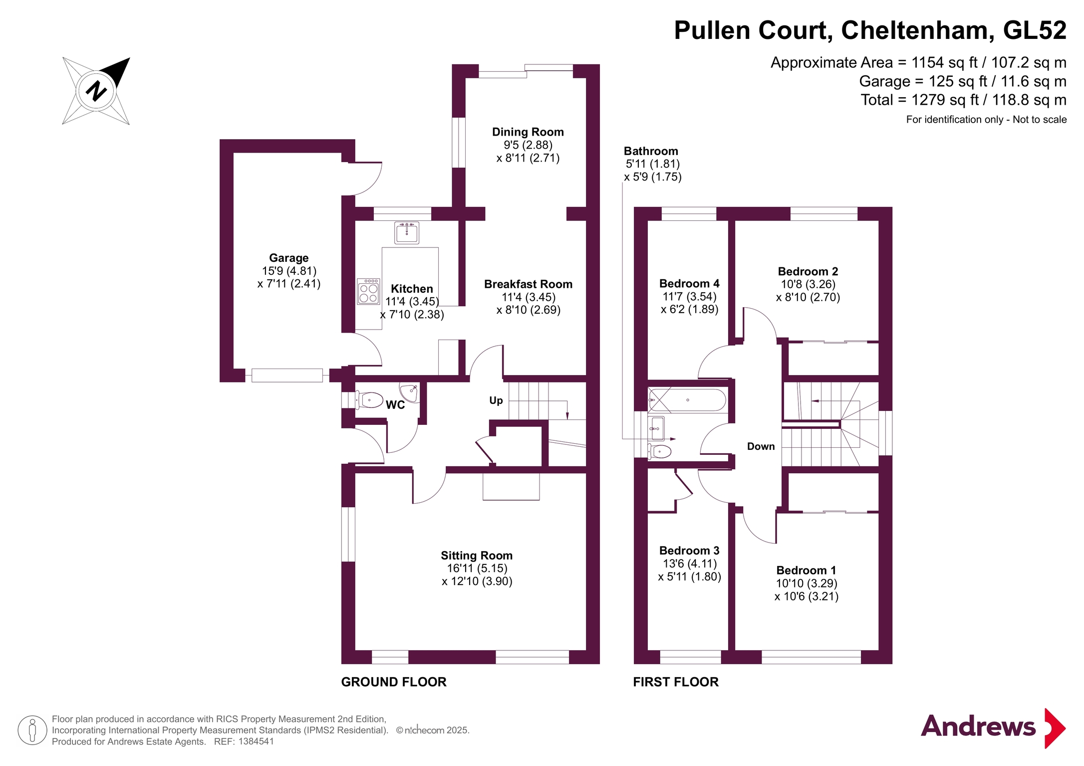 6, Pullen Court, Cheltenham floorplan