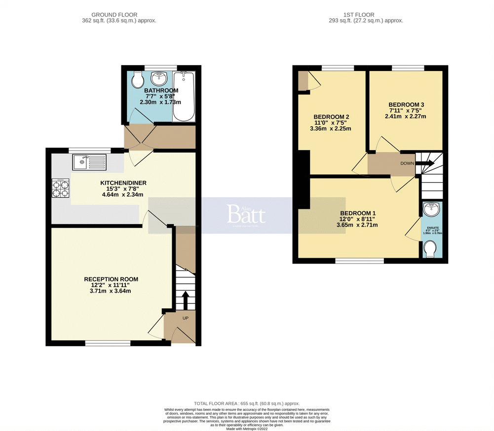Ormskirk Road, Upholland, Skelmersdale WN8, 3 bedroom terraced house
